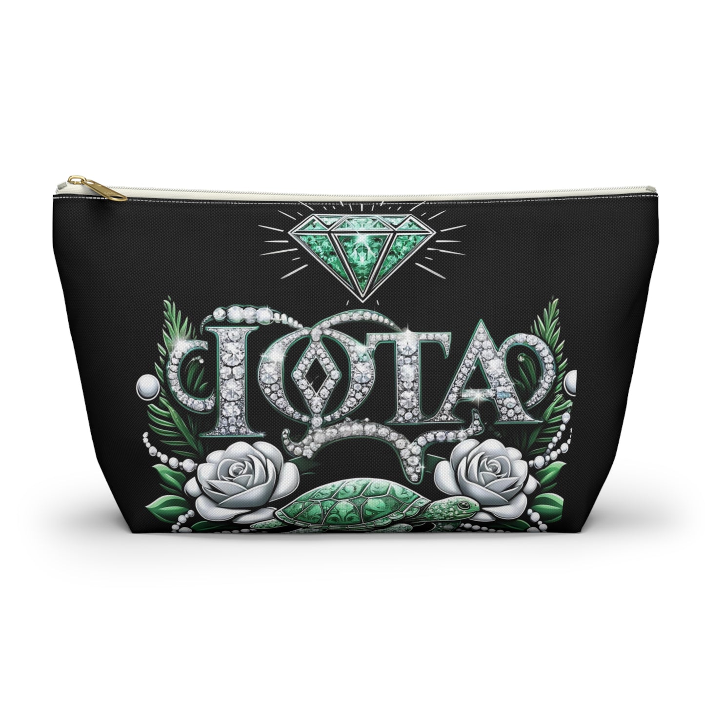 Sorority Style: Iota Pride with a Bold Design Accessory Pouch w T-bottom