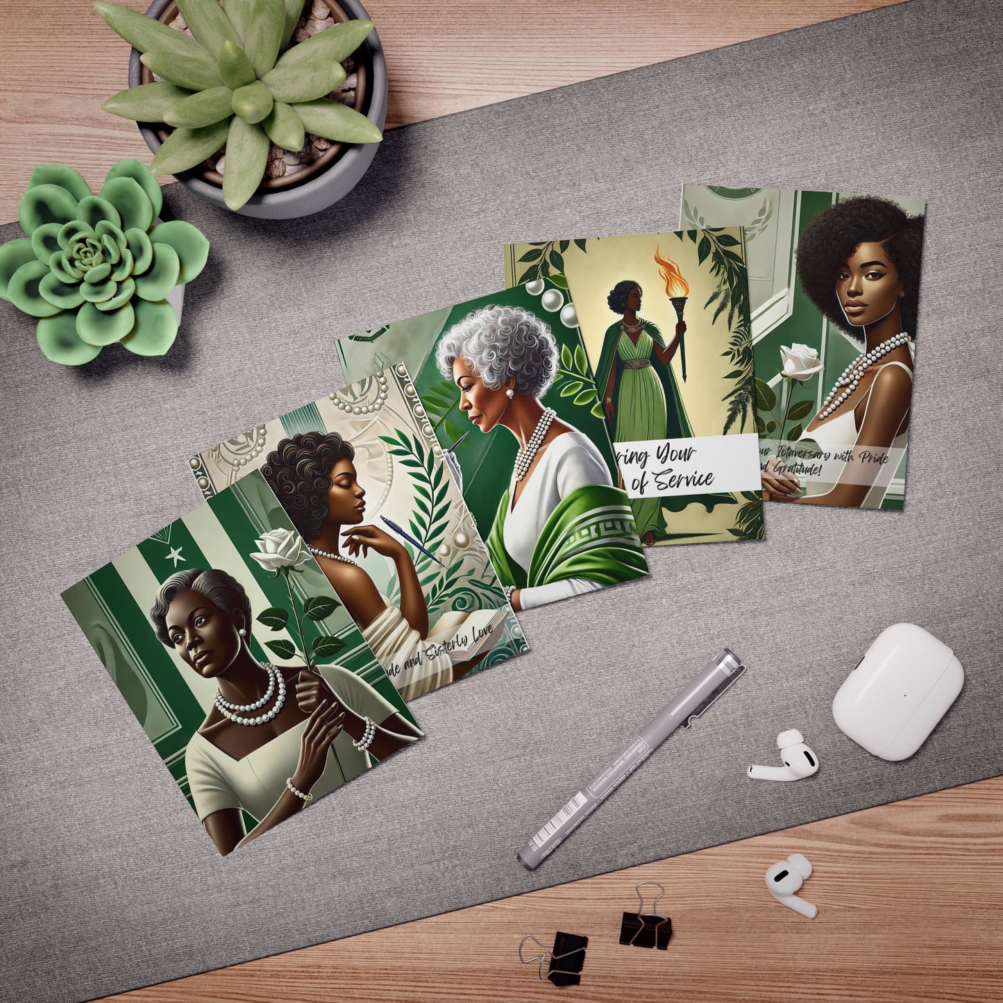 Honoring Your Journey of Service with Sisterly Love Greeting Cards (with Printed Sentiments inside)