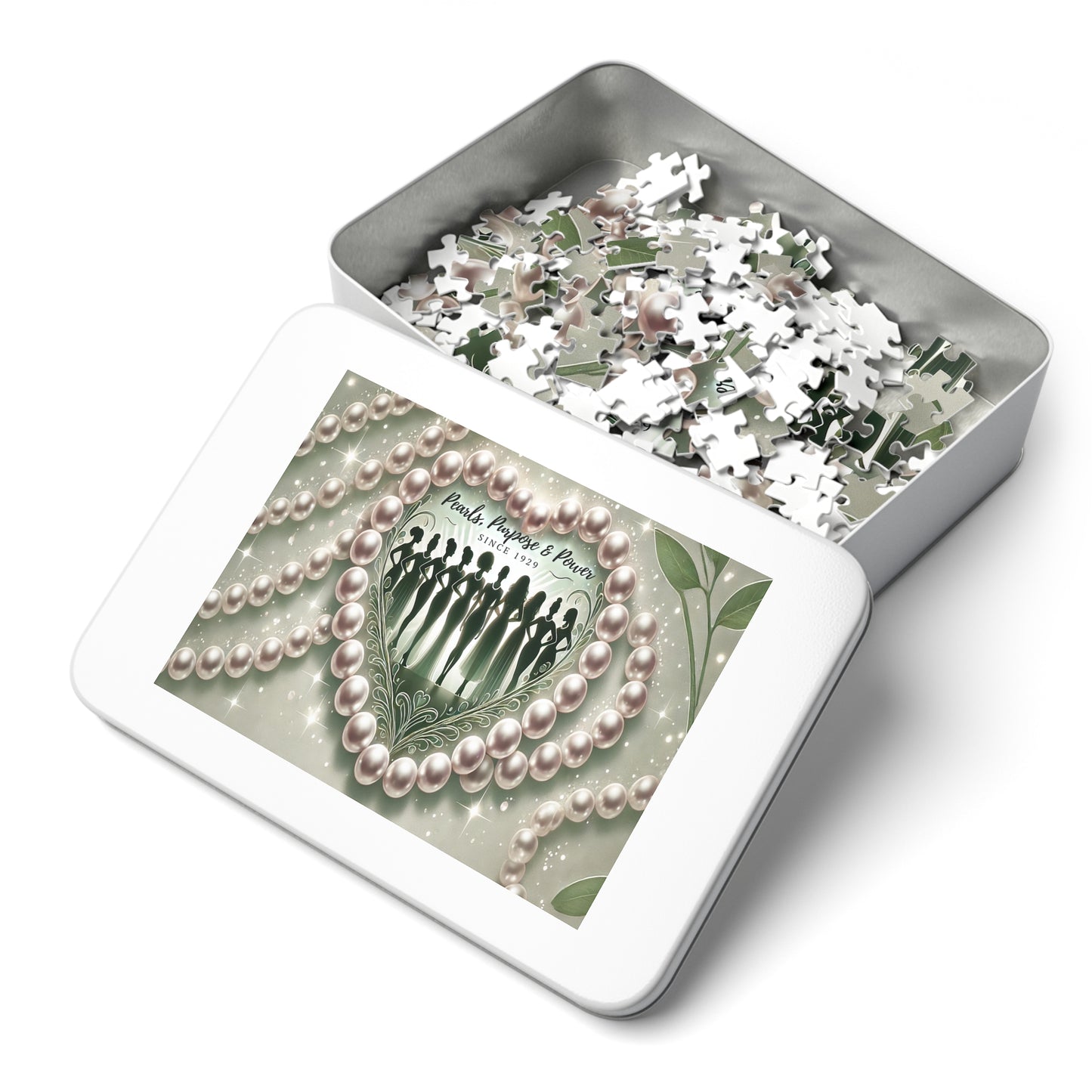 Pearls, Purpose & Power – Iota Phi Lambda Inspired Jigsaw Puzzle with Tin