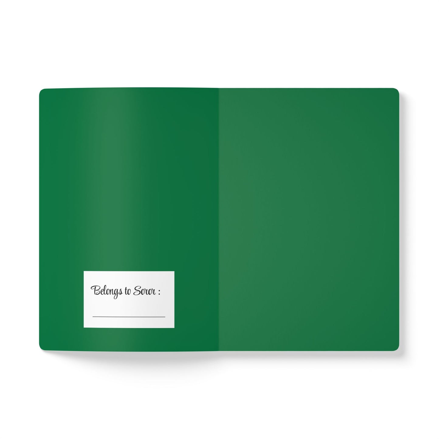 Emerald Woman: Confidence in Green Softcover Journal (with Inside Prints)