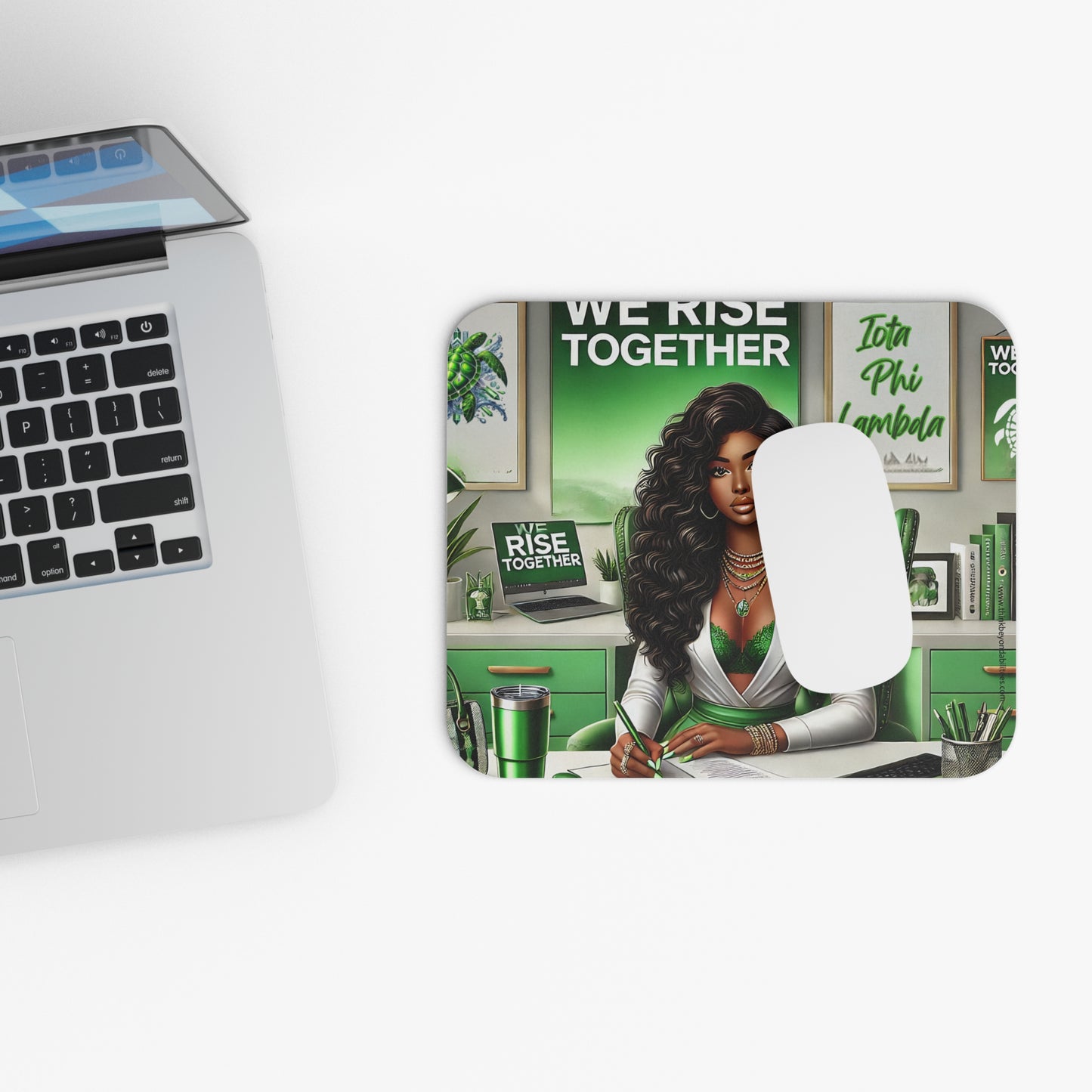 Empowered Women Rise Together in Sisterhood Mouse Pad (Rectangle)