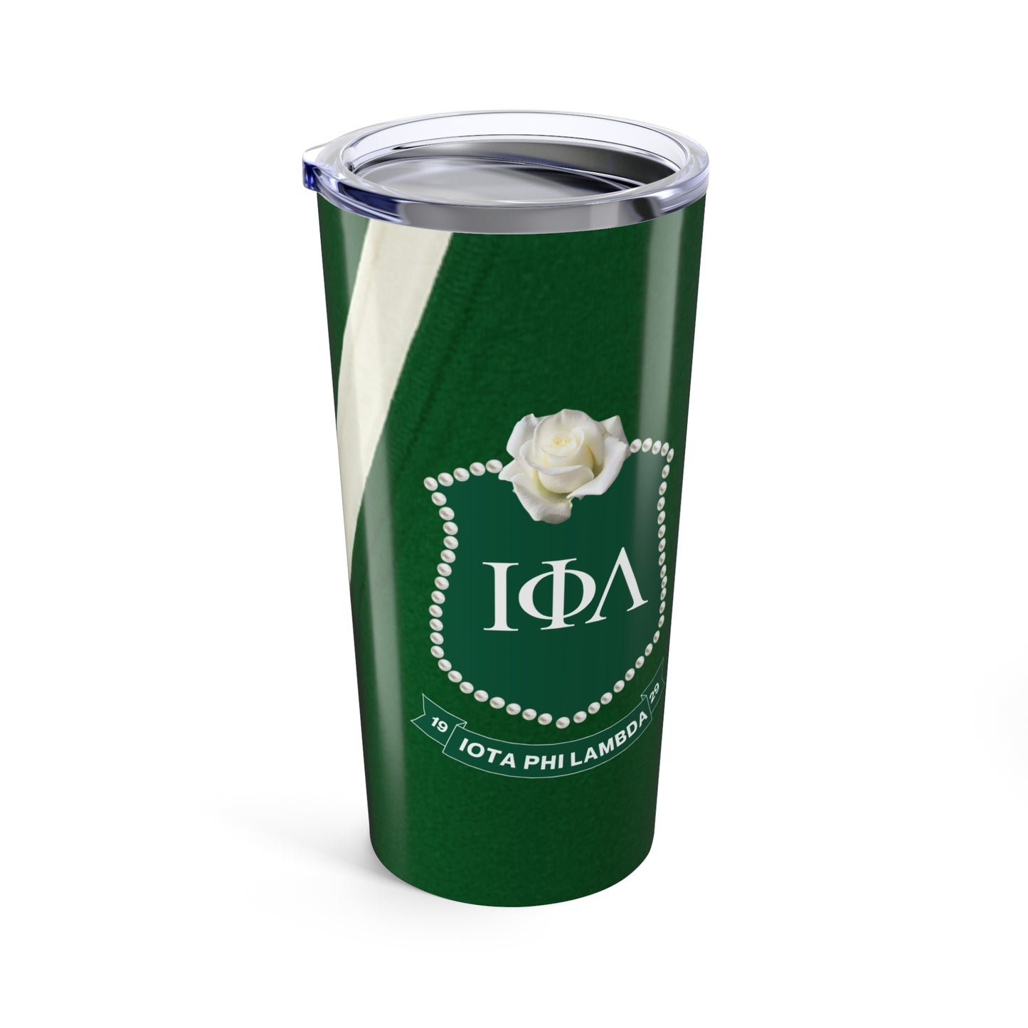 Iota Phi Lambda Green Sweater-Inspired Tumbler 20oz