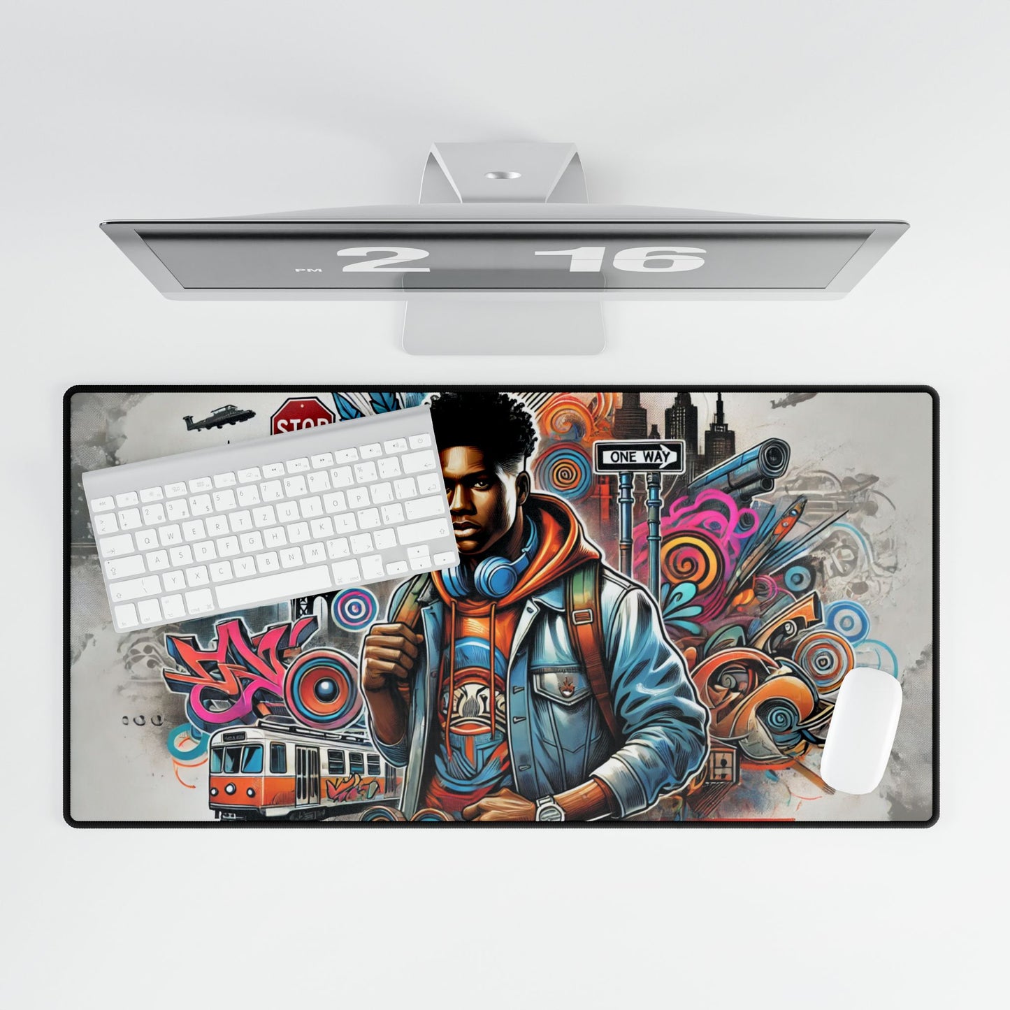 Urban Art Vibes: Bold Designs for the Modern Hustler Desk Mats