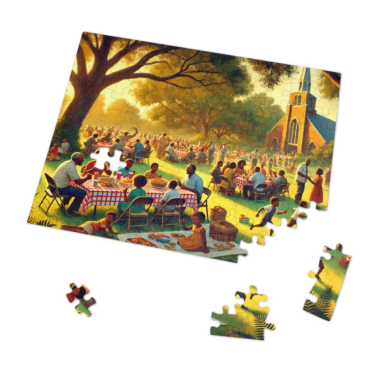 Celebrating Faith and Fellowship Outdoors Jigsaw Puzzle (110, 252-Piece)