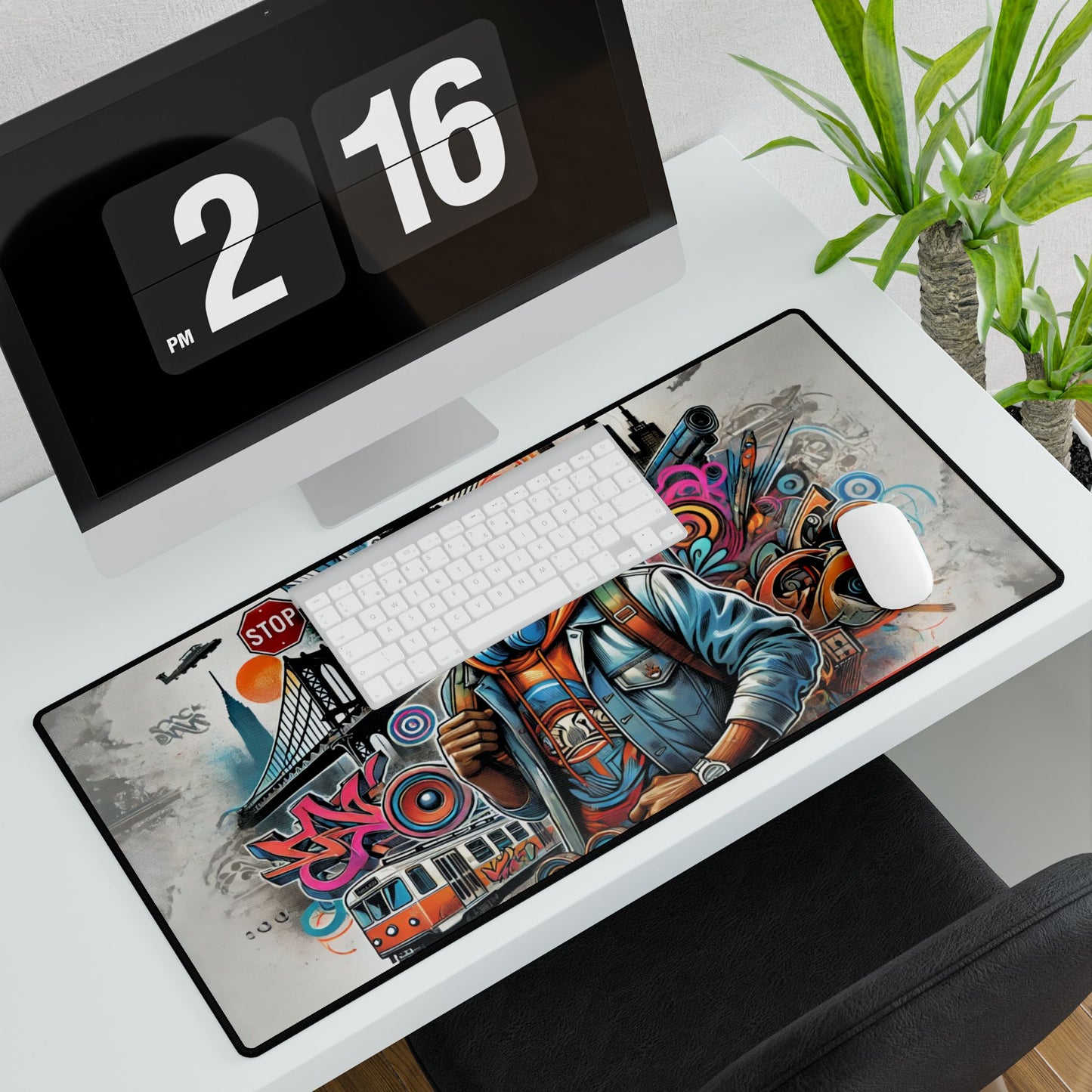 Urban Art Vibes: Bold Designs for the Modern Hustler Desk Mats