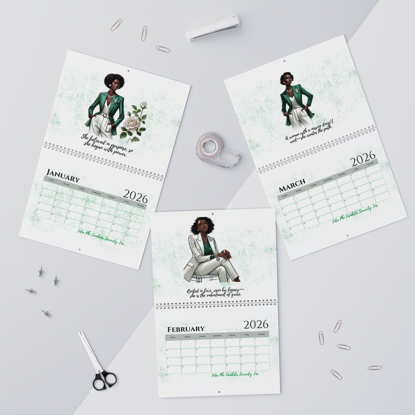 2026 “I Am Her” – Iota Phi Lambda Legacy in Style Wall Calendar