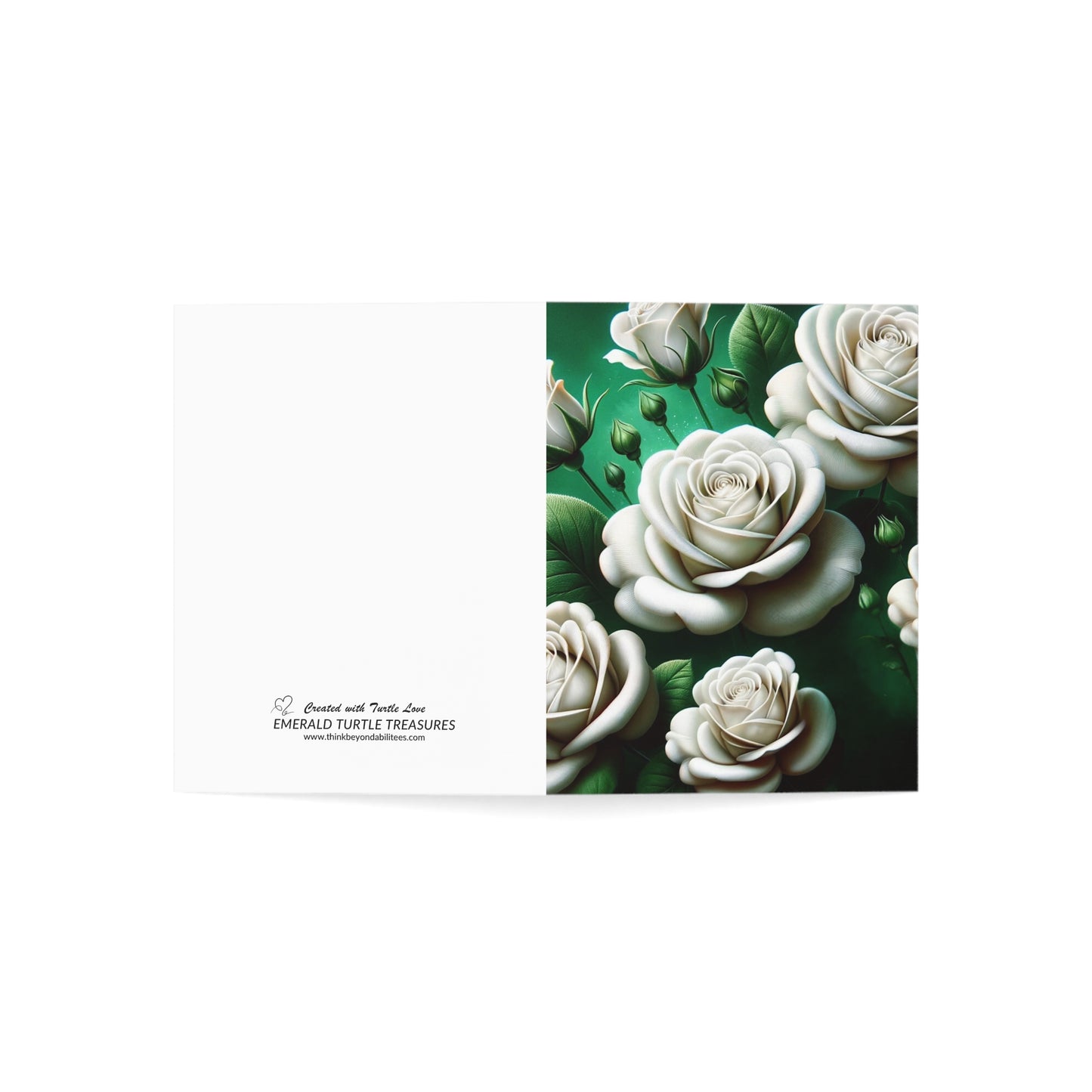Finding Strength in Every Bloom Greeting Card (blank inside)