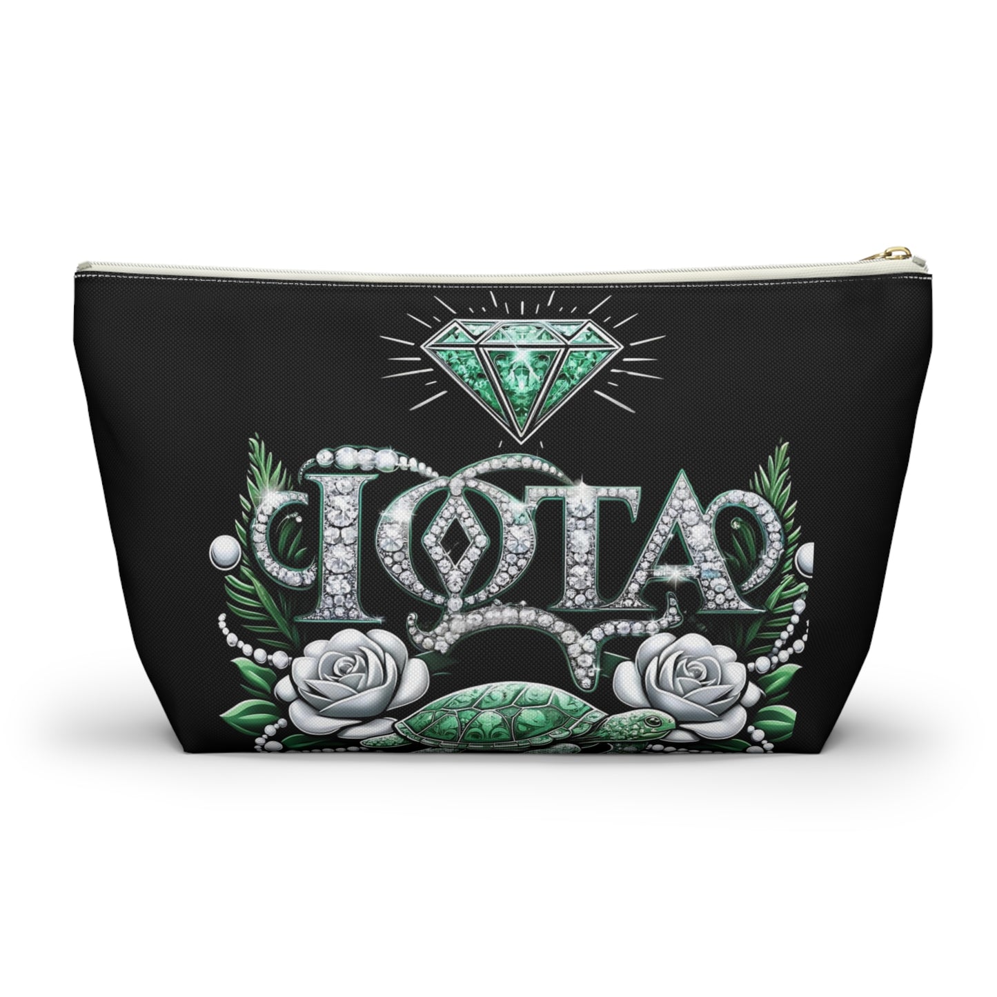 Sorority Style: Iota Pride with a Bold Design Accessory Pouch w T-bottom