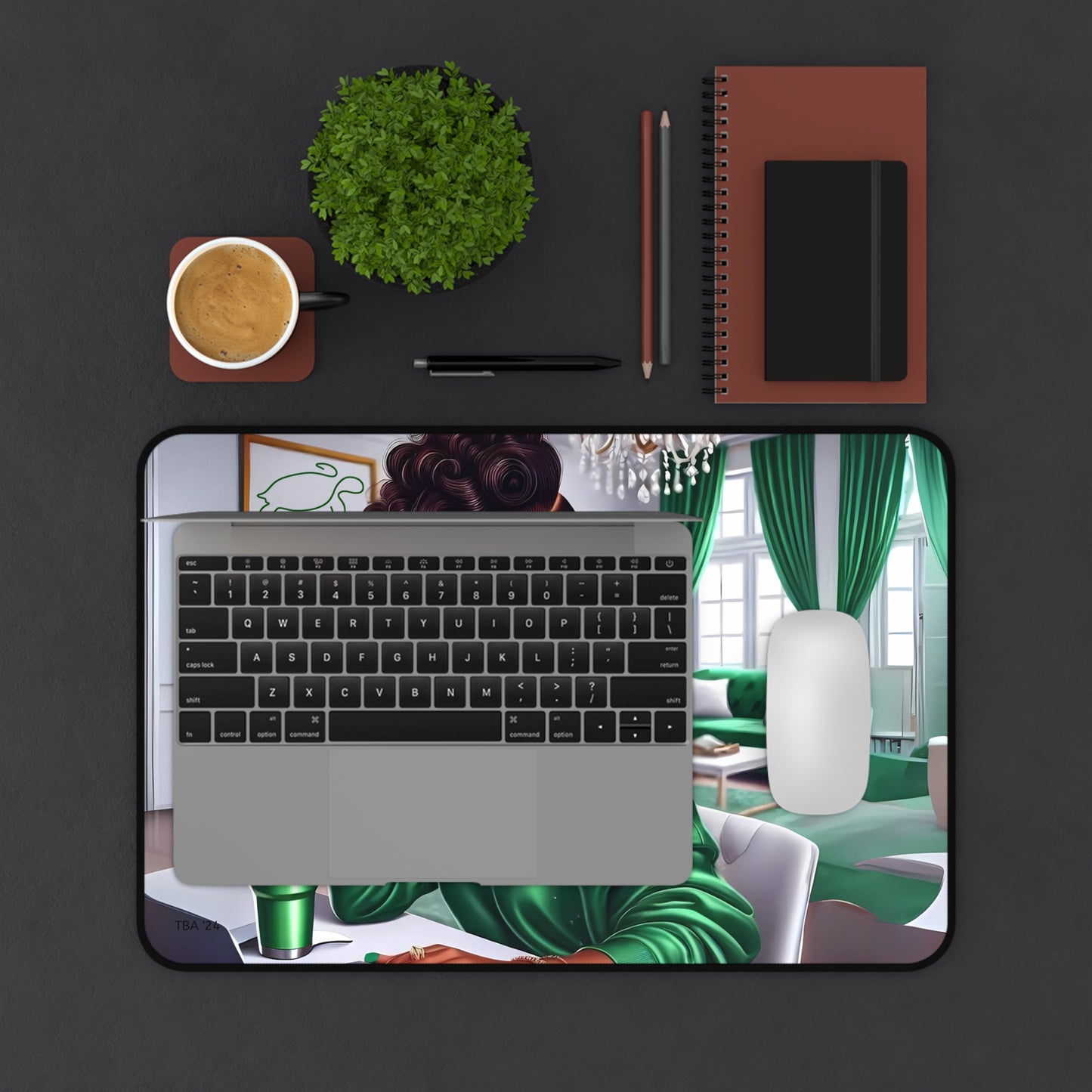 Confident and Chic in Sisterhood Style Desk Mat