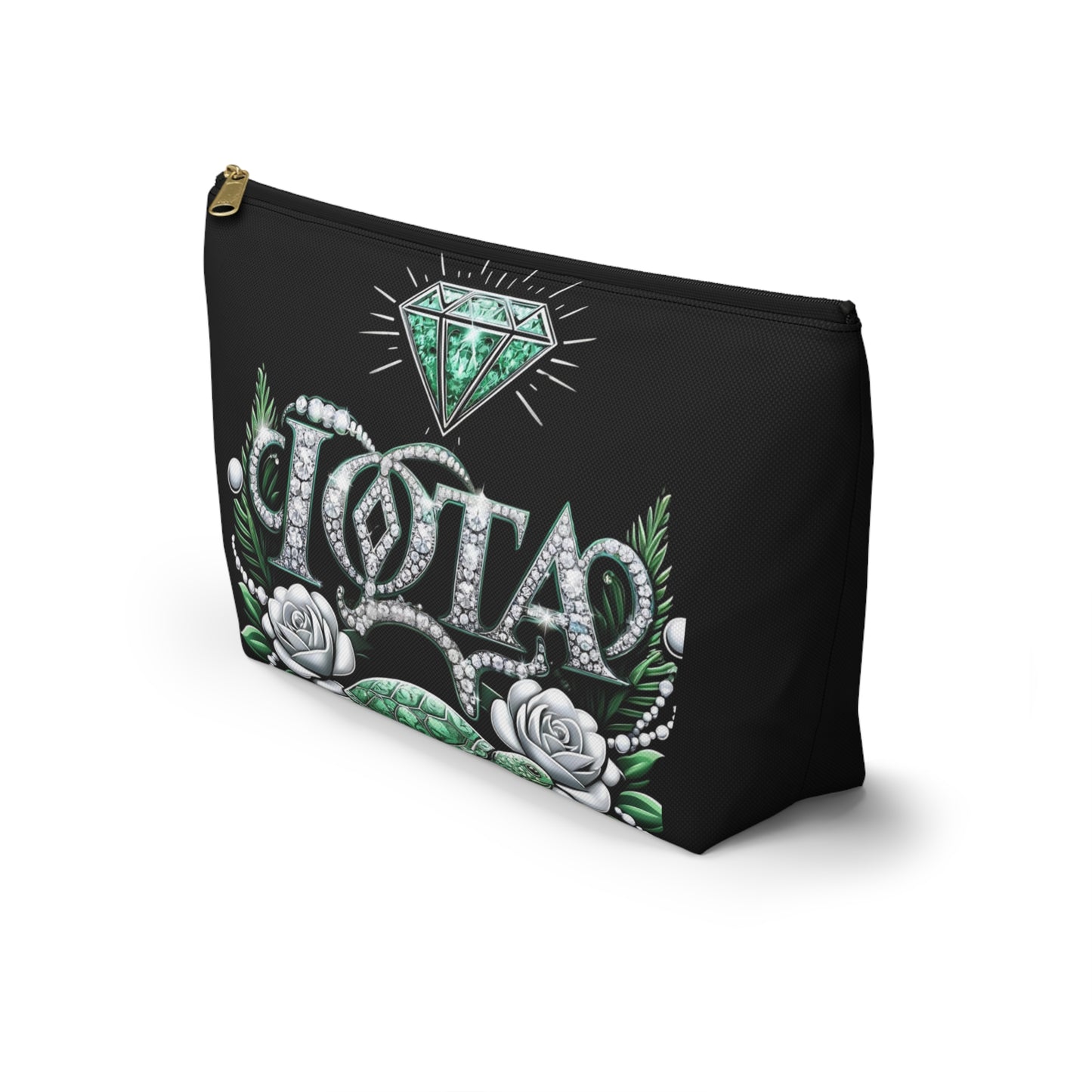 Sorority Style: Iota Pride with a Bold Design Accessory Pouch w T-bottom