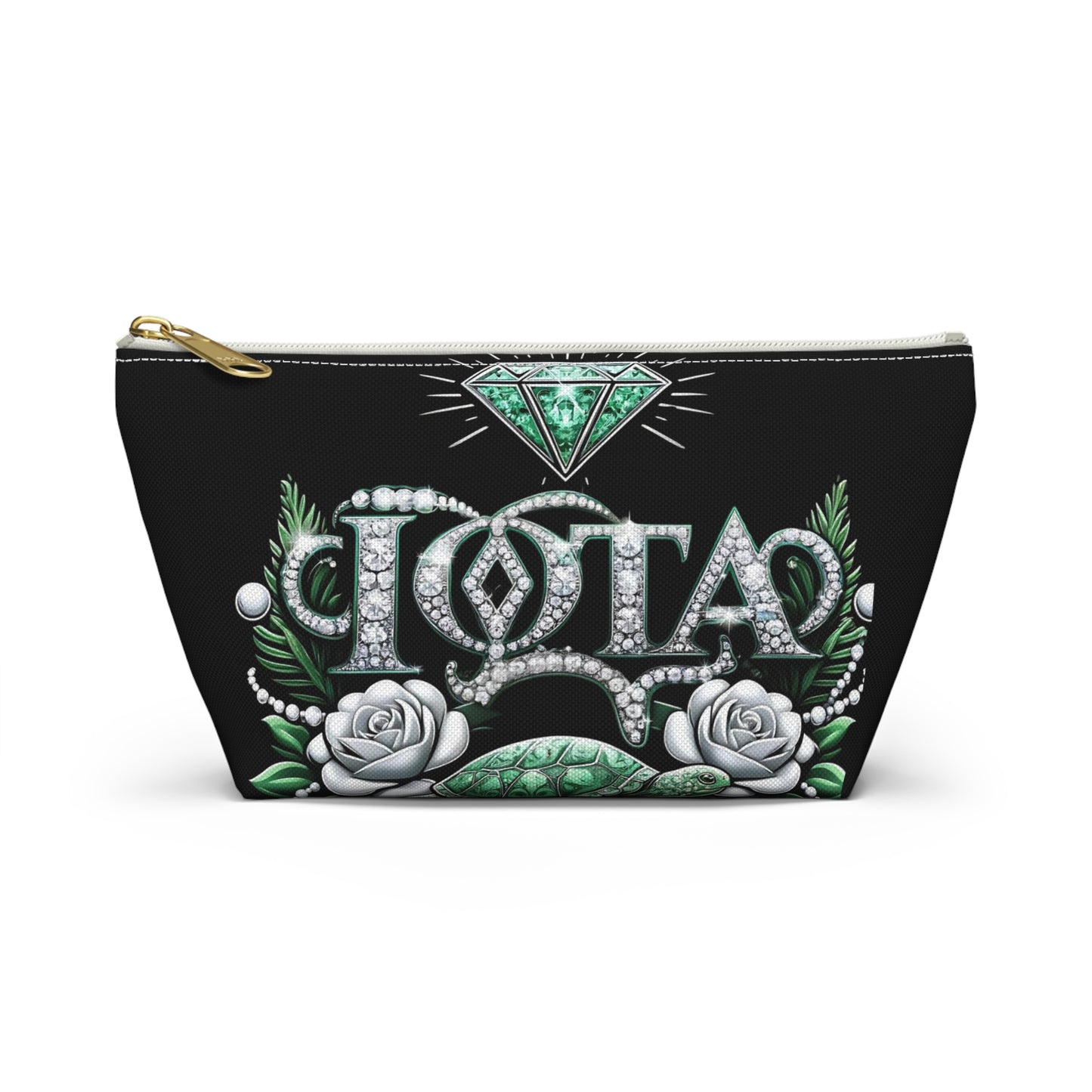 Sorority Style: Iota Pride with a Bold Design Accessory Pouch w T-bottom