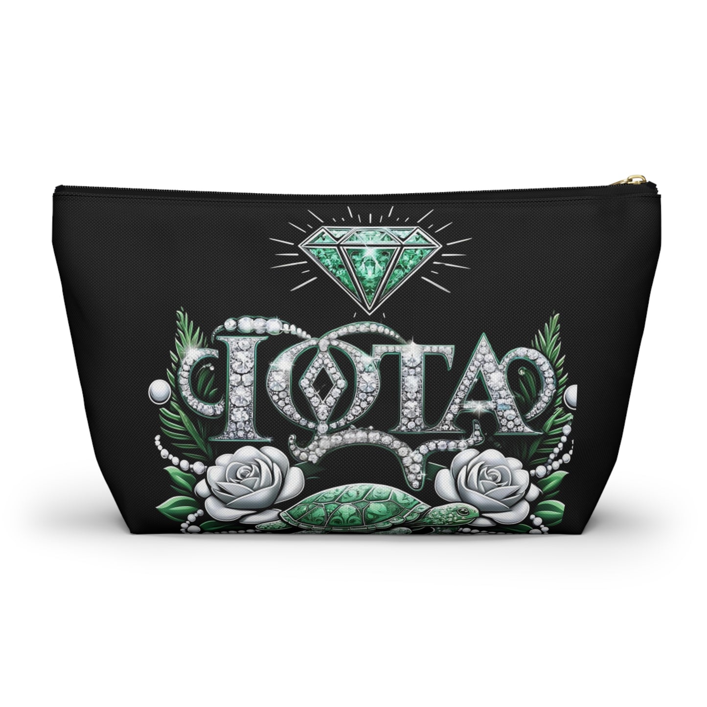 Sorority Style: Iota Pride with a Bold Design Accessory Pouch w T-bottom