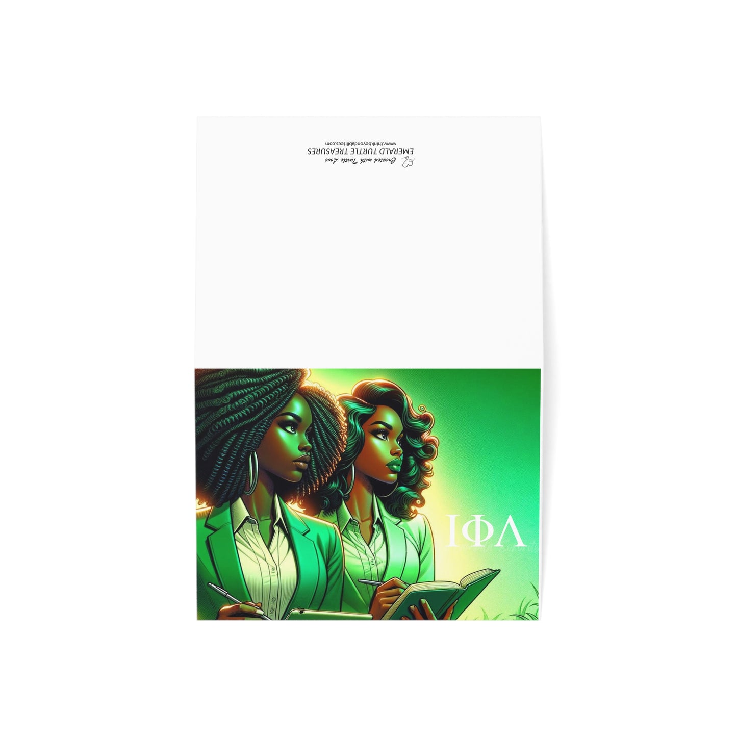 Empowering Sisterhood: Together We Thrive Greeting Card (blank inside)
