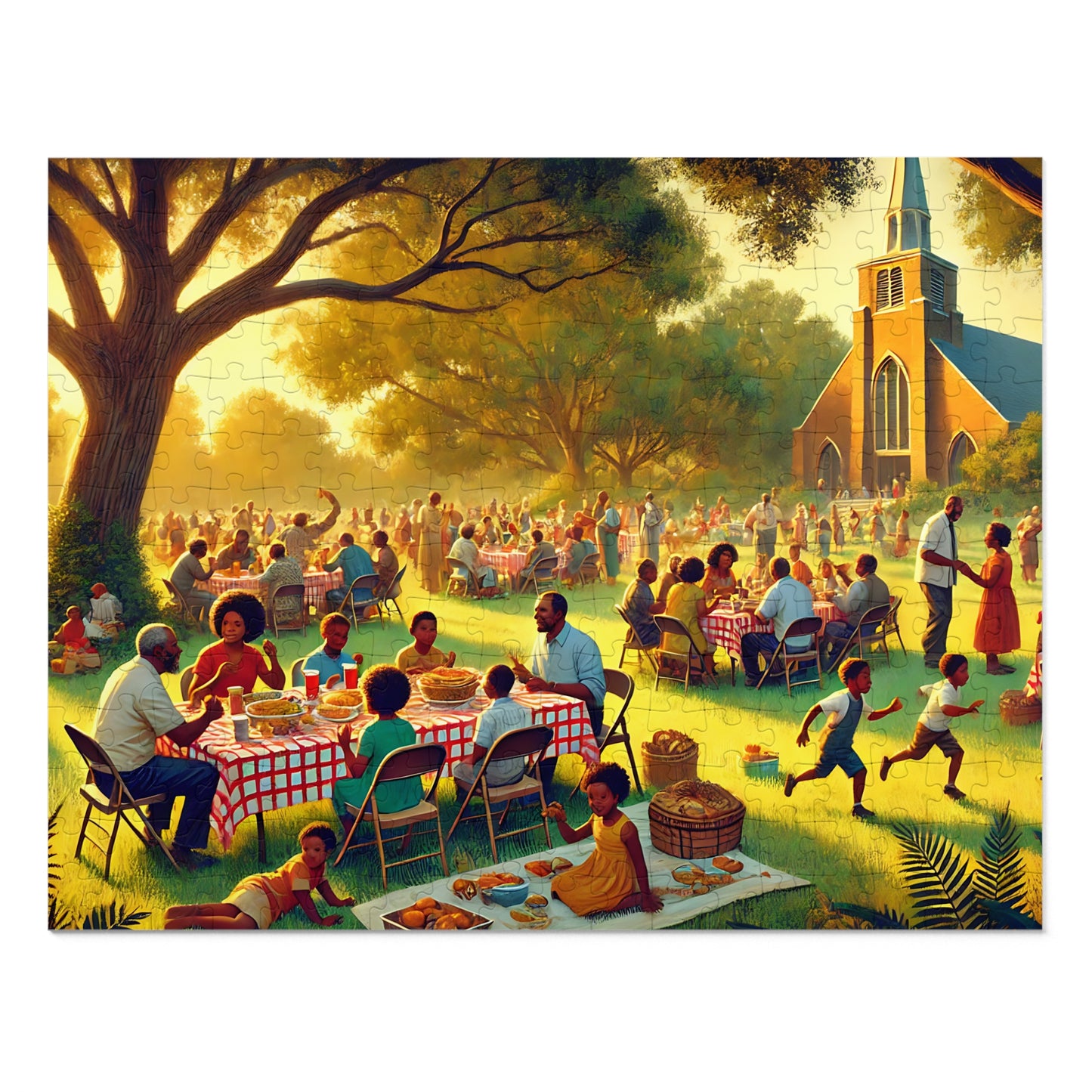 Celebrating Faith and Fellowship Outdoors Jigsaw Puzzle (110, 252-Piece)