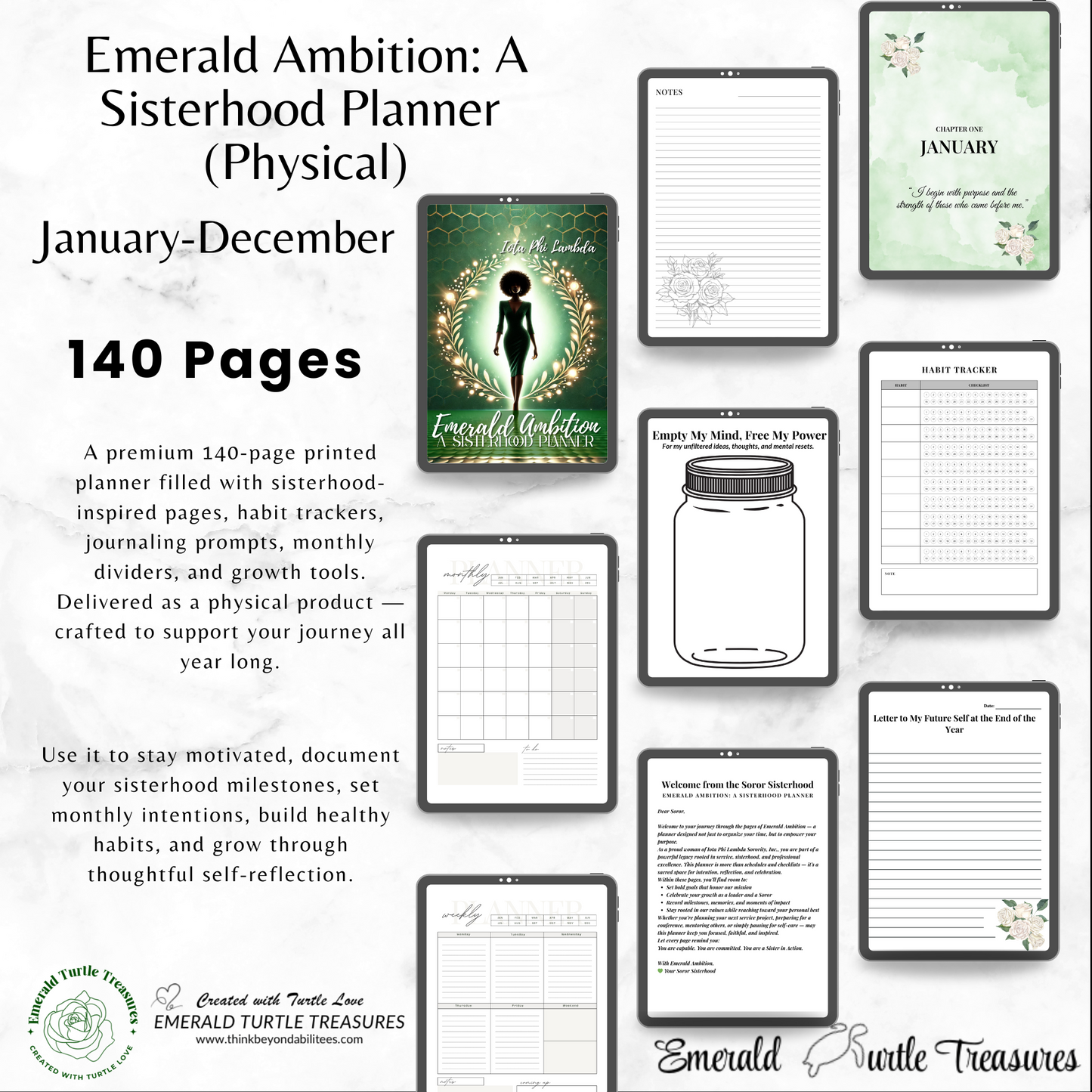 Emerald Ambition: A Sisterhood Planner