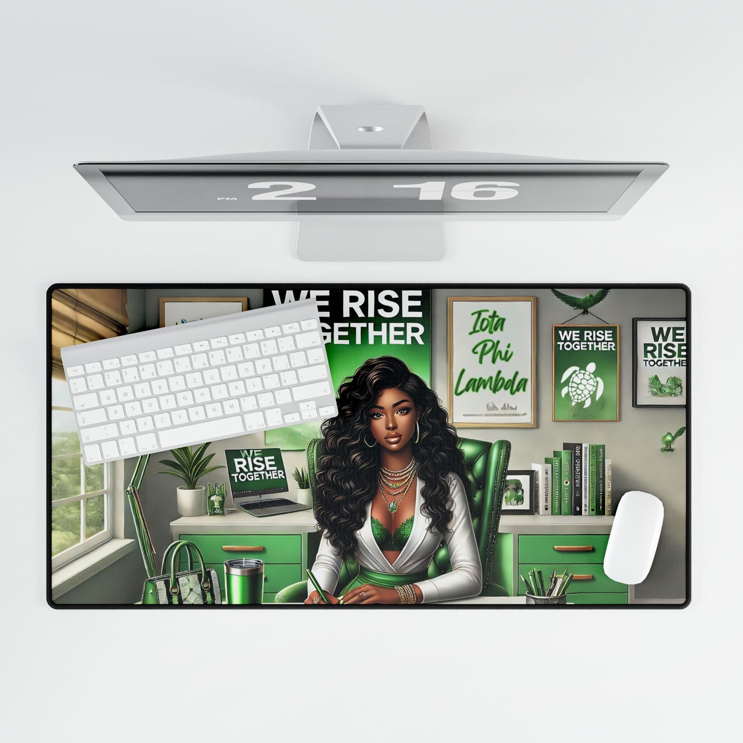 Empowered Women Rise Together in Sisterhood Desk Mats