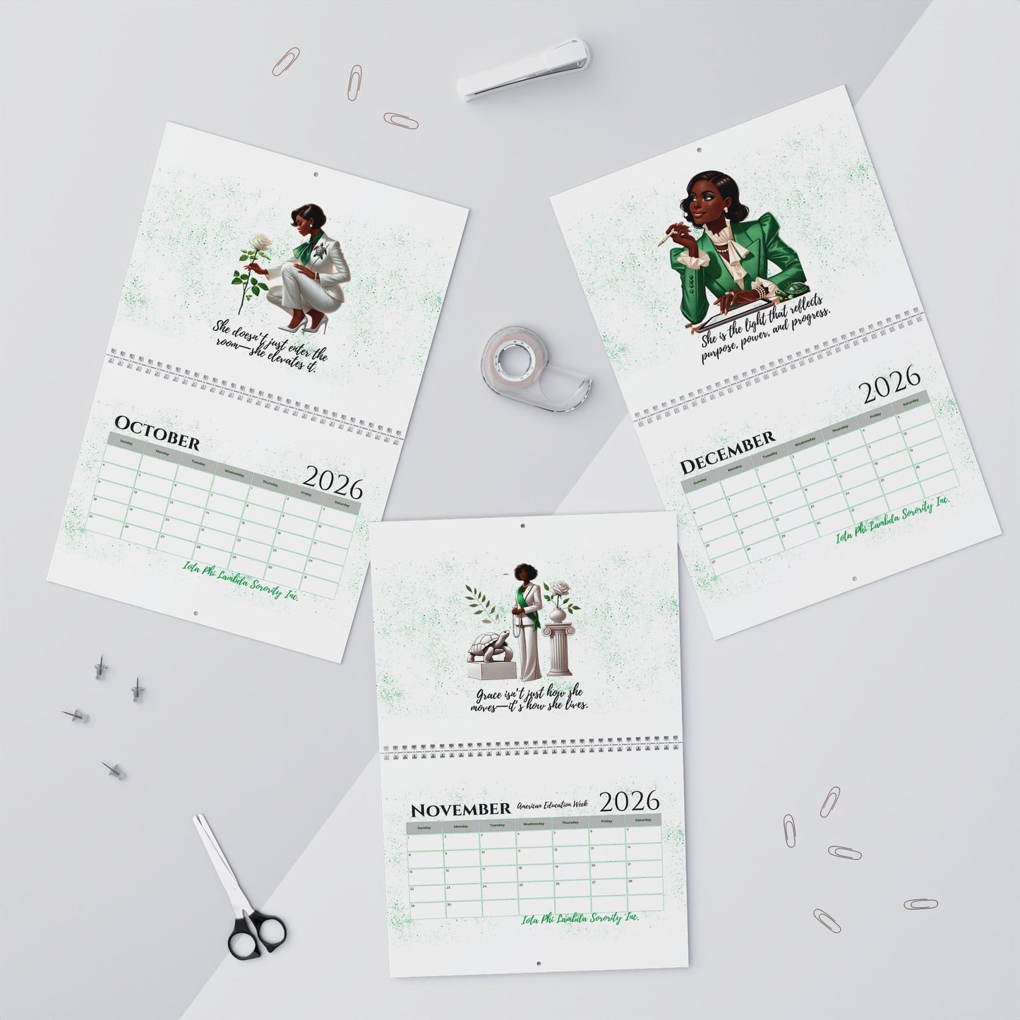2026 “I Am Her” – Iota Phi Lambda Legacy in Style Wall Calendar