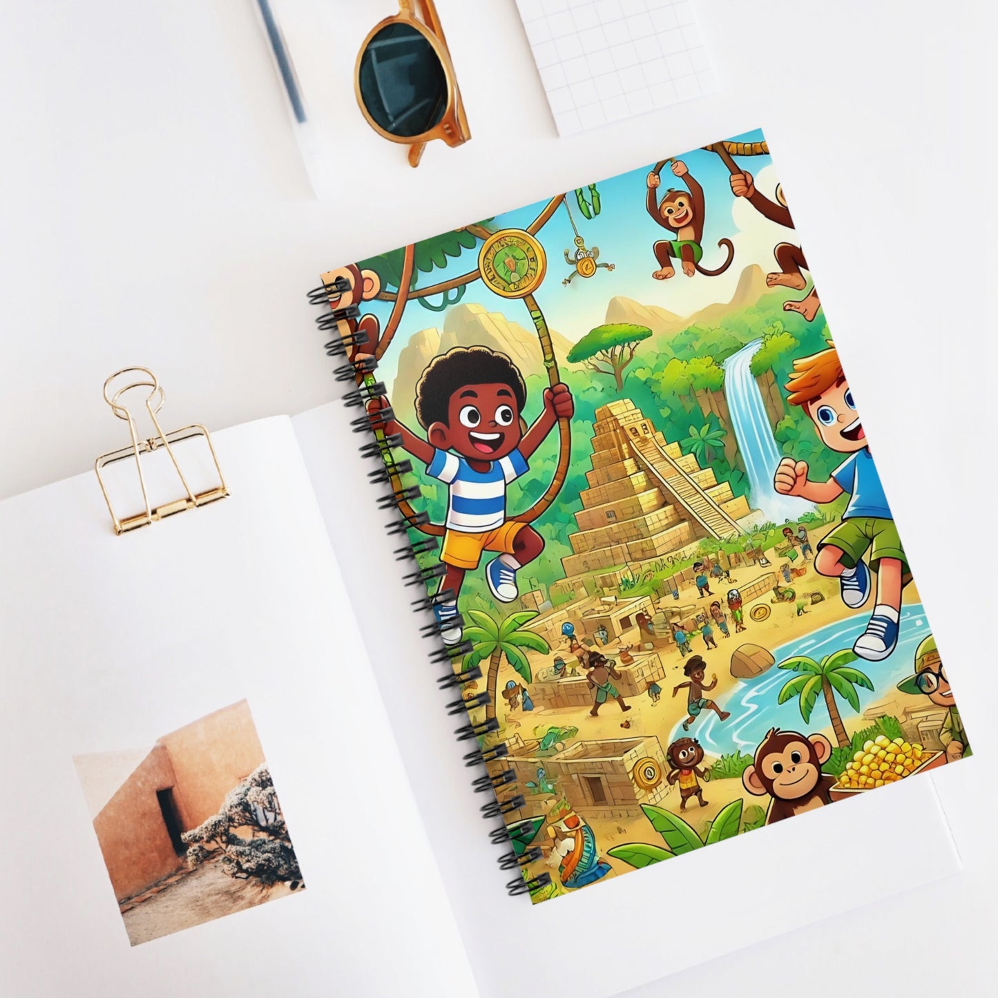 Jungle Journeys: An Adventure Spiral Notebook - Ruled Line