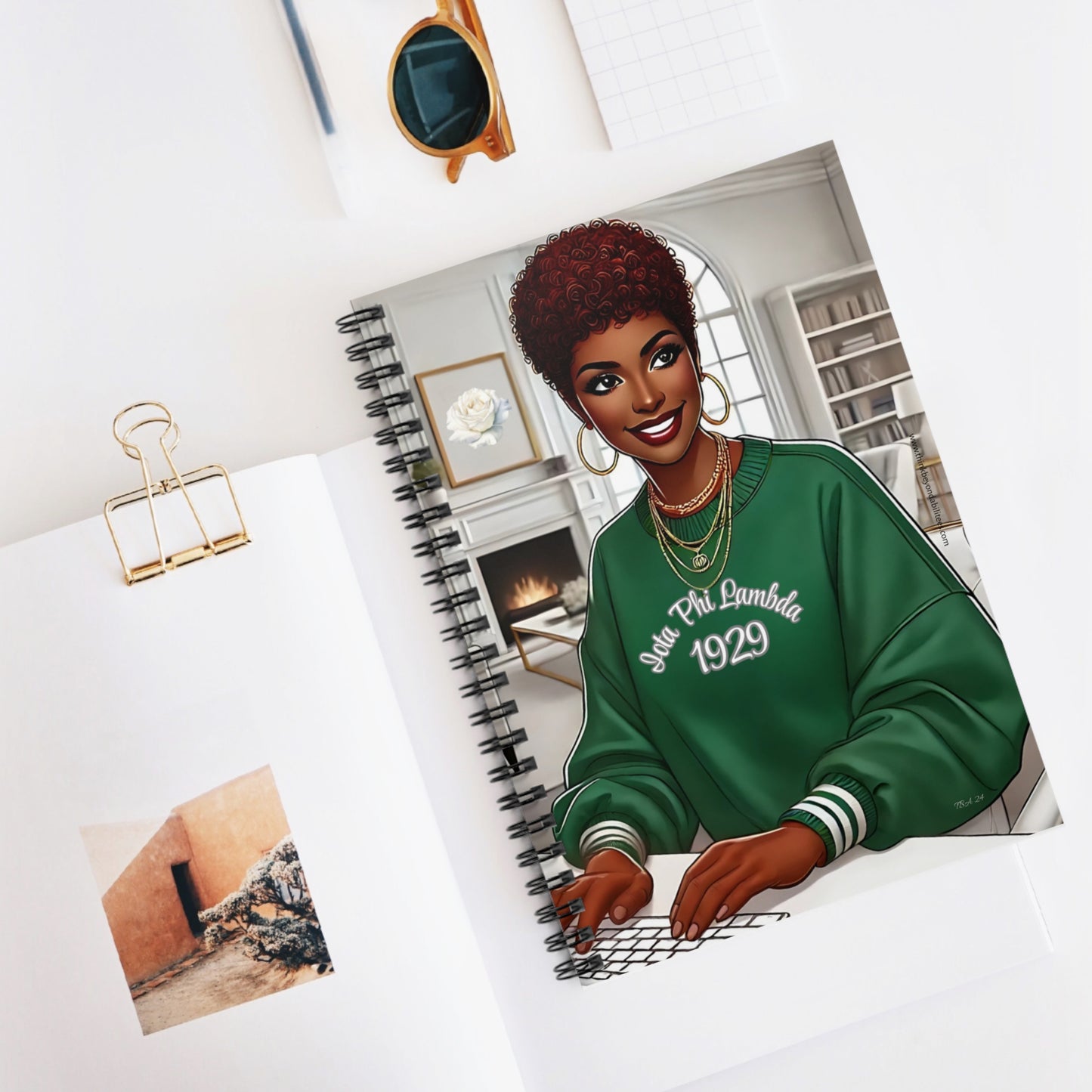 Iota Phi Lambda Sisterhood: Strong and Proud Since 1929 Spiral Notebook - Ruled Line