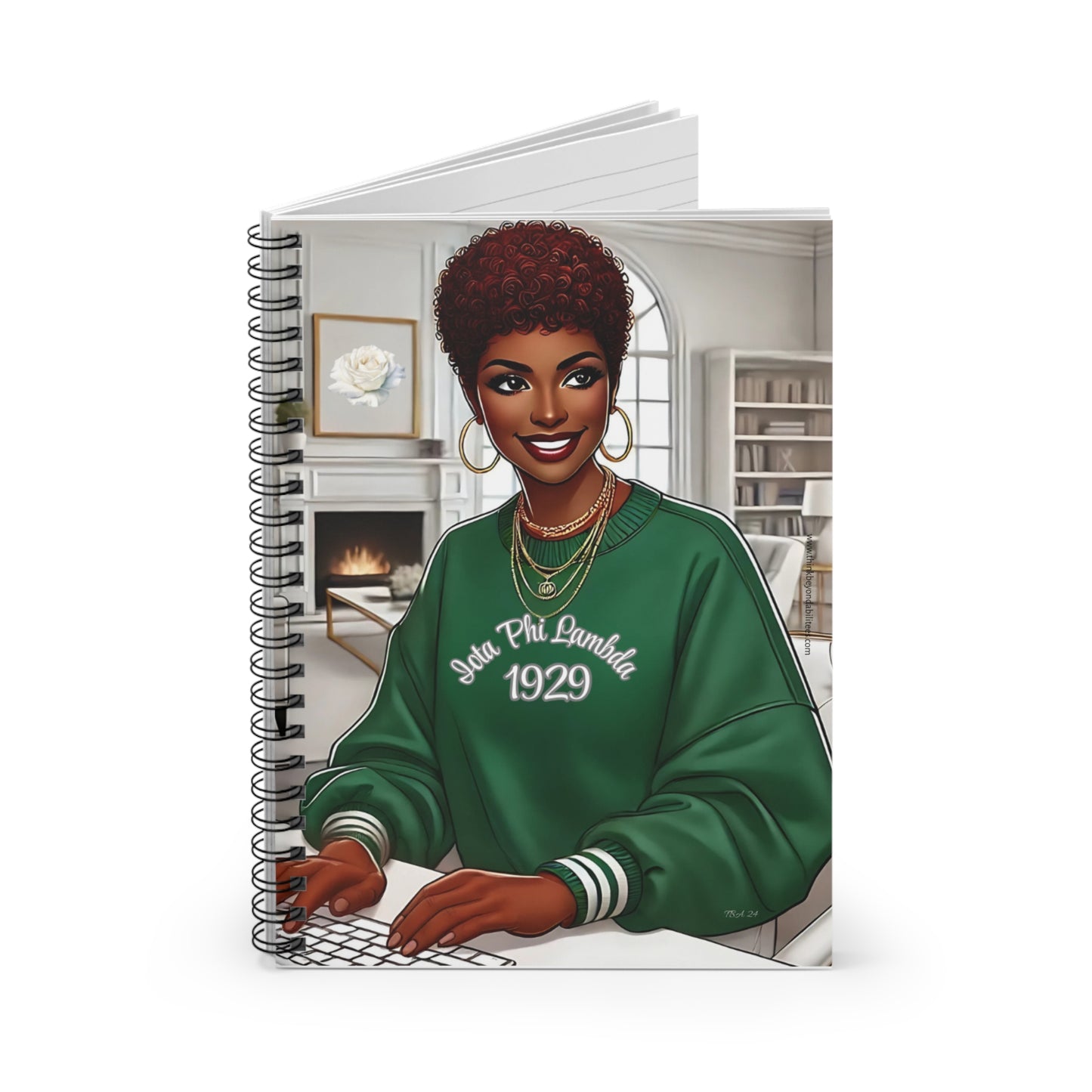 Iota Phi Lambda Sisterhood: Strong and Proud Since 1929 Spiral Notebook - Ruled Line
