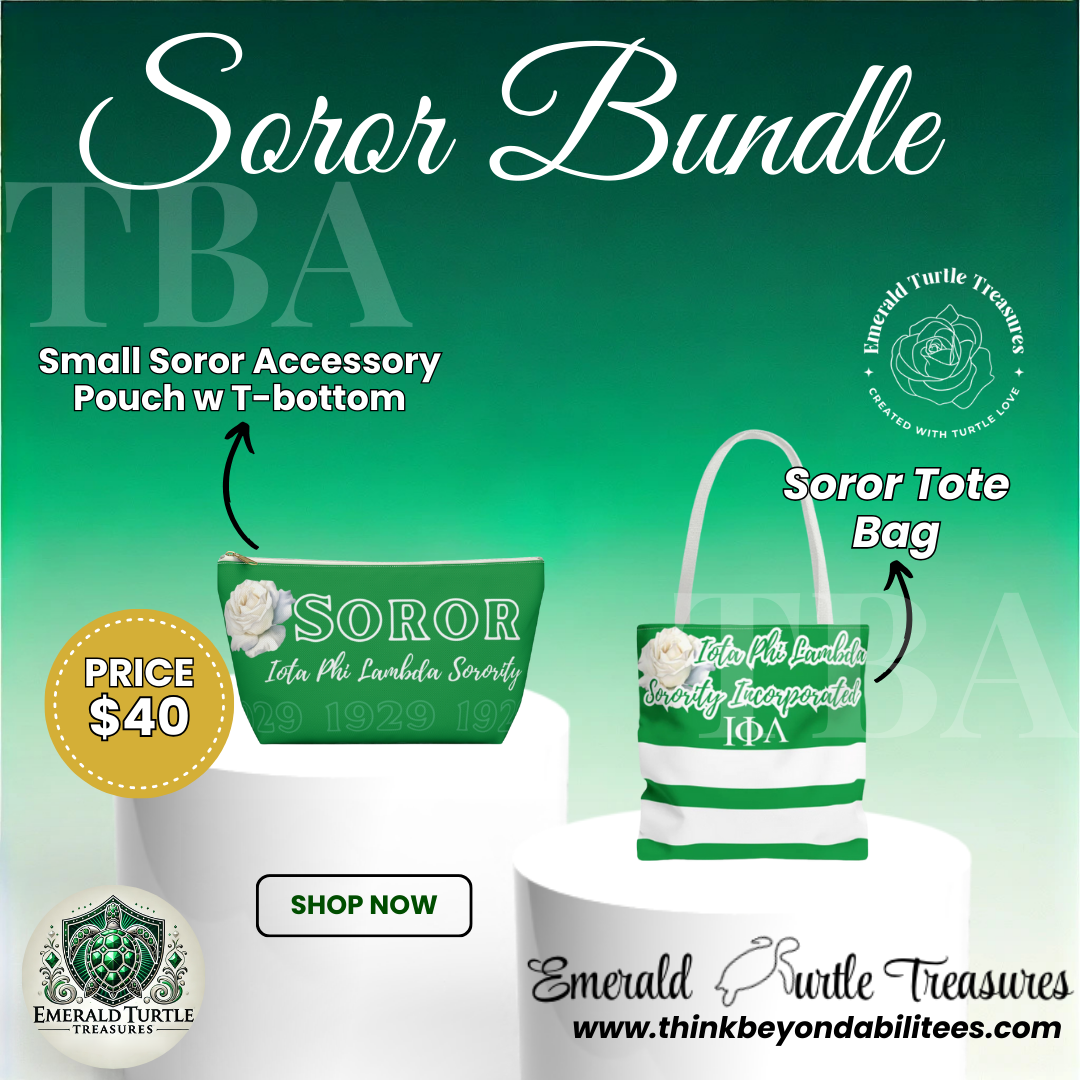 Soror Bundle – Tote Bag & Accessory Pouch