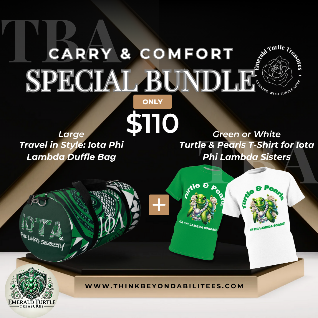 Carry & Comfort Special Bundle – Duffle Bag & Turtle Tee