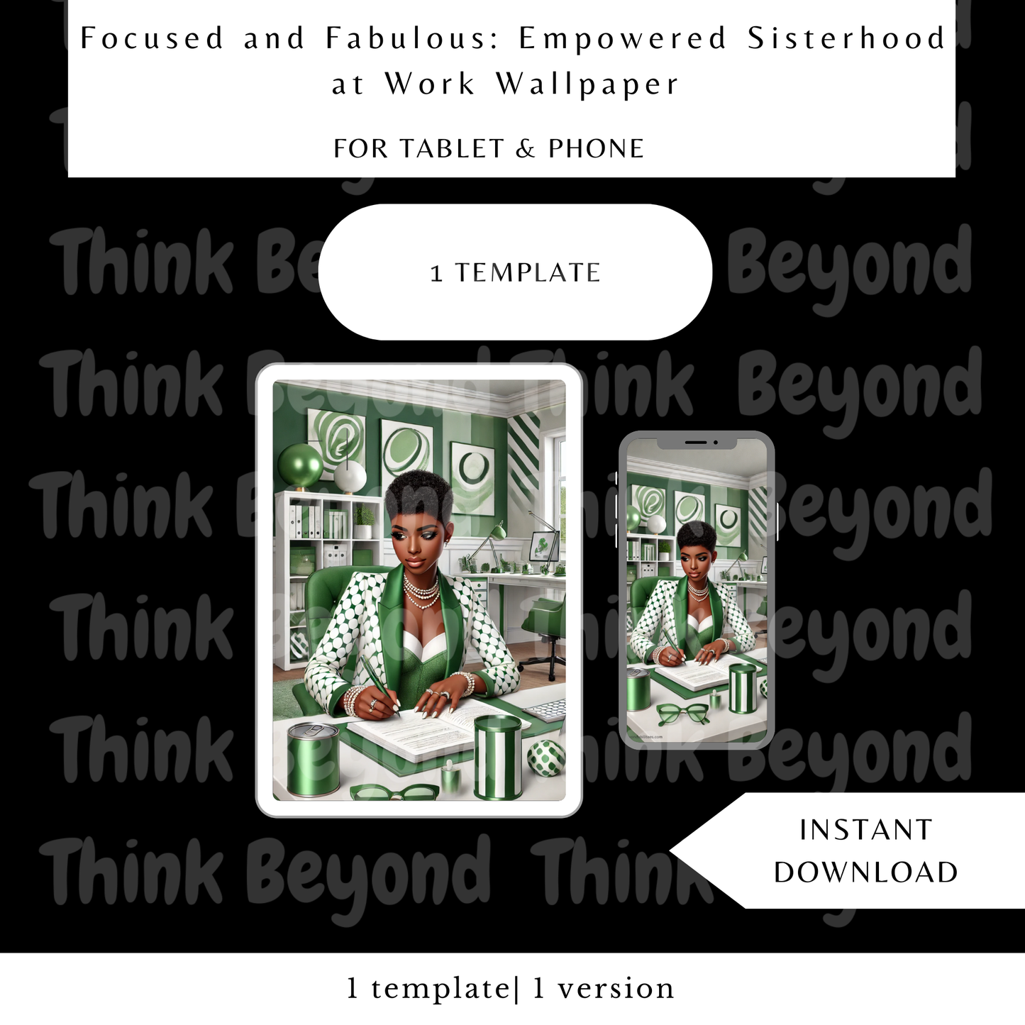 Focused and Fabulous: Empowered Sisterhood at Work Wallpaper