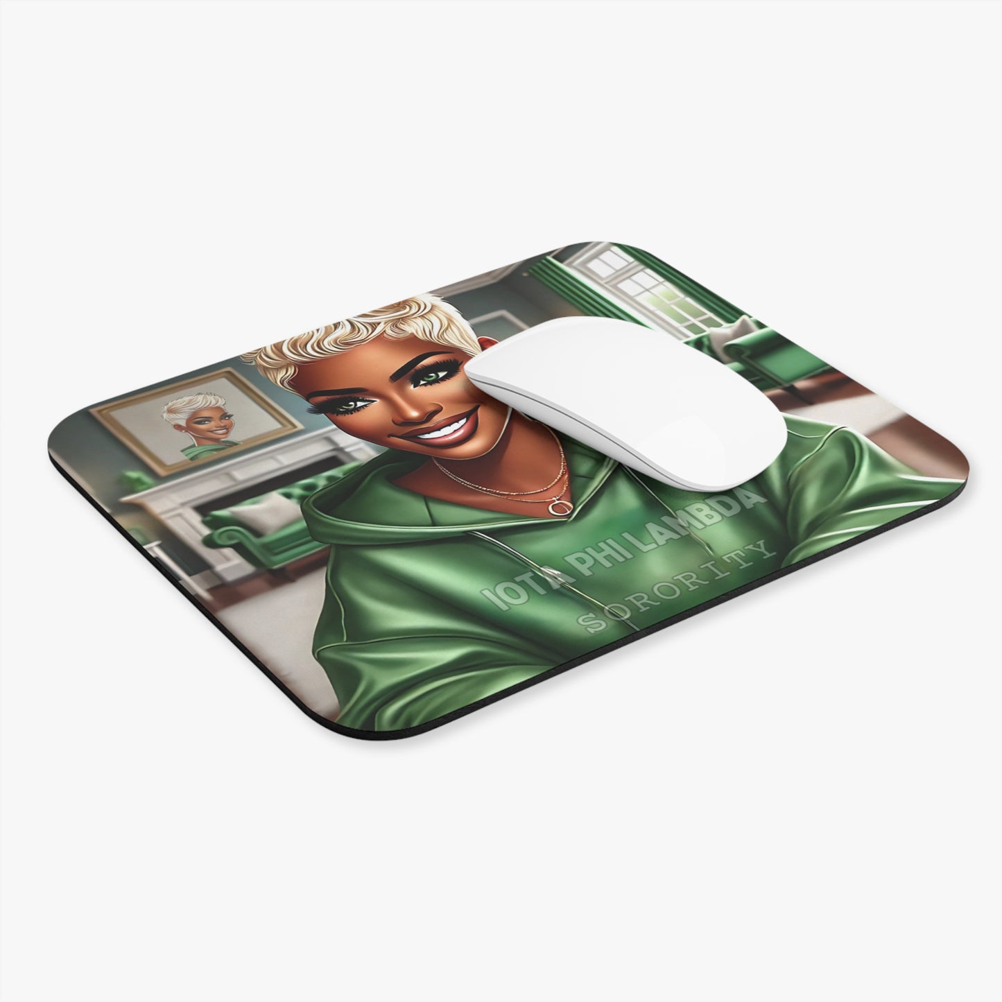 Confident Sorority Style with a Sisterhood Glow Mouse Pad (Rectangle)