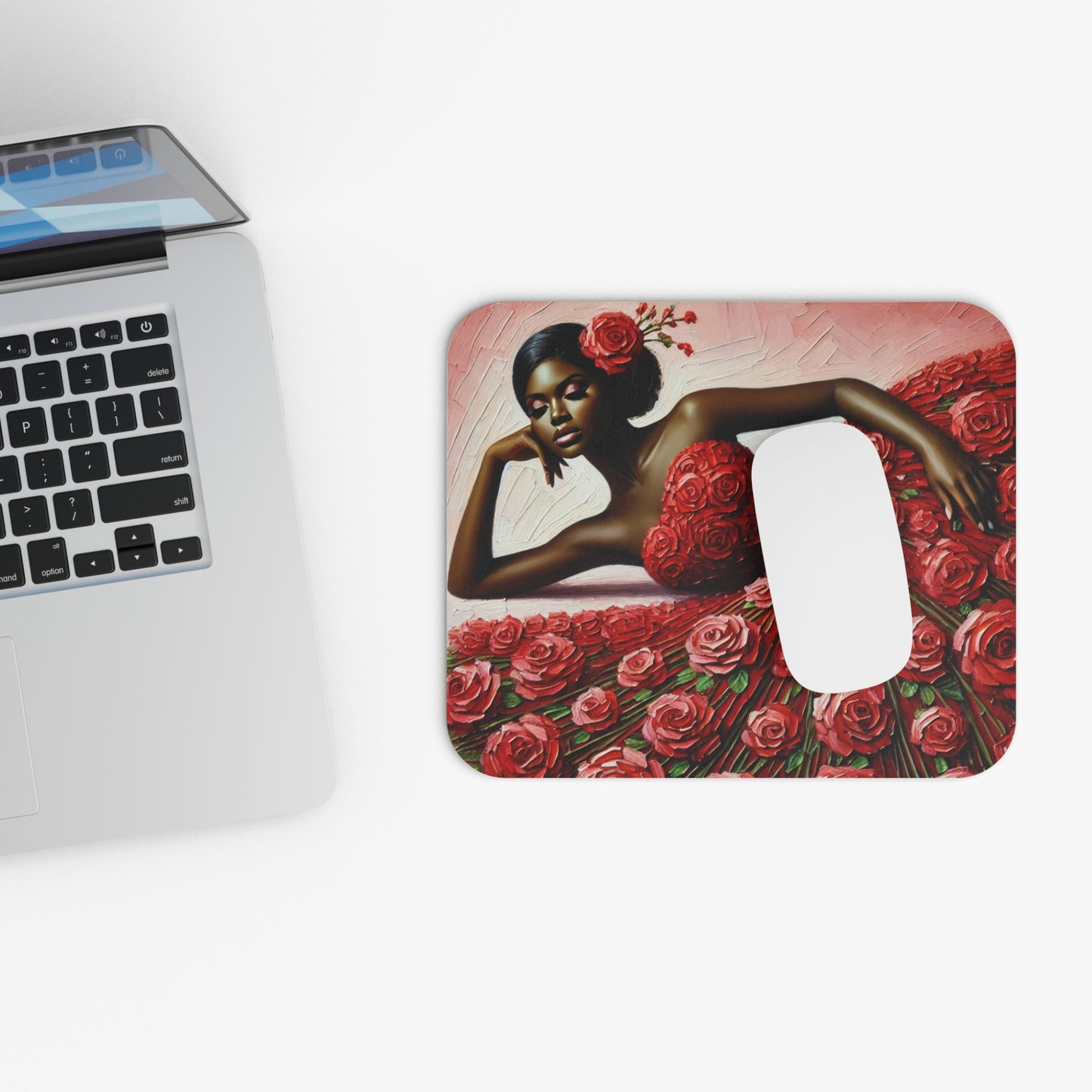 Rose Elegance Mouse Pad (Rectangle)