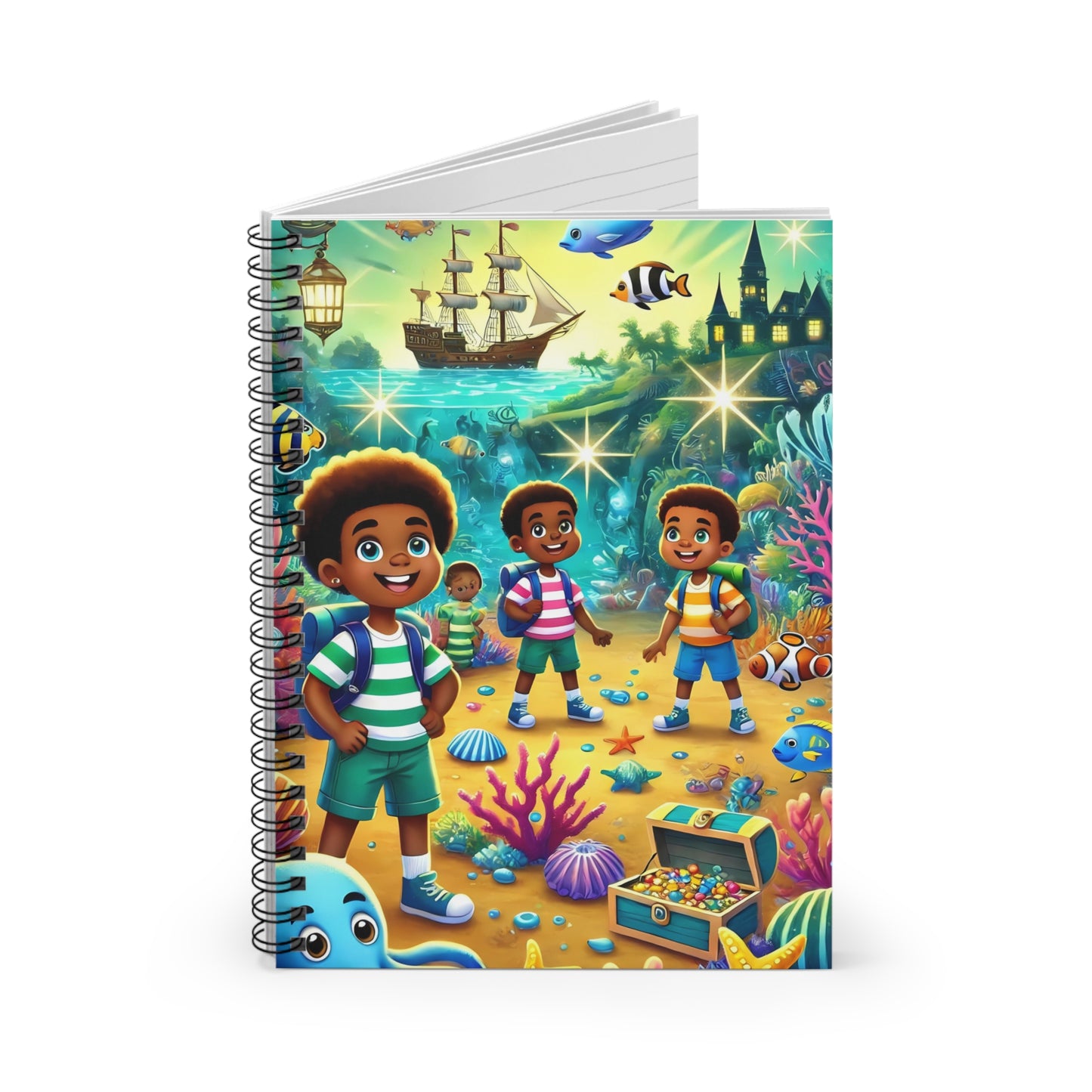 Underwater Adventure Spiral Notebook - Ruled Line