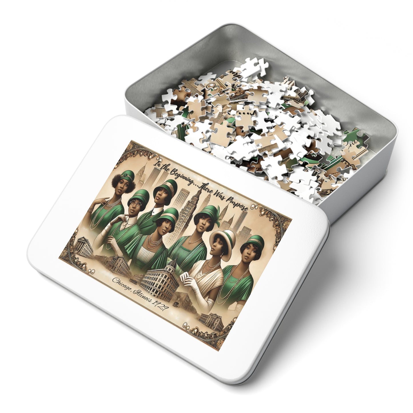 Legacy in Every Piece – Iota Phi Lambda Jigsaw Puzzle with Tin