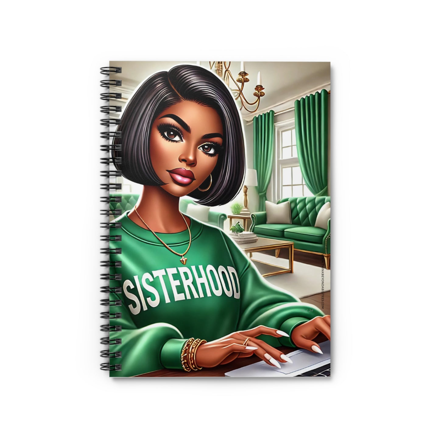 Celebrating Sisterhood: Strength, Style, and Empowerment Spiral Notebook - Ruled Line