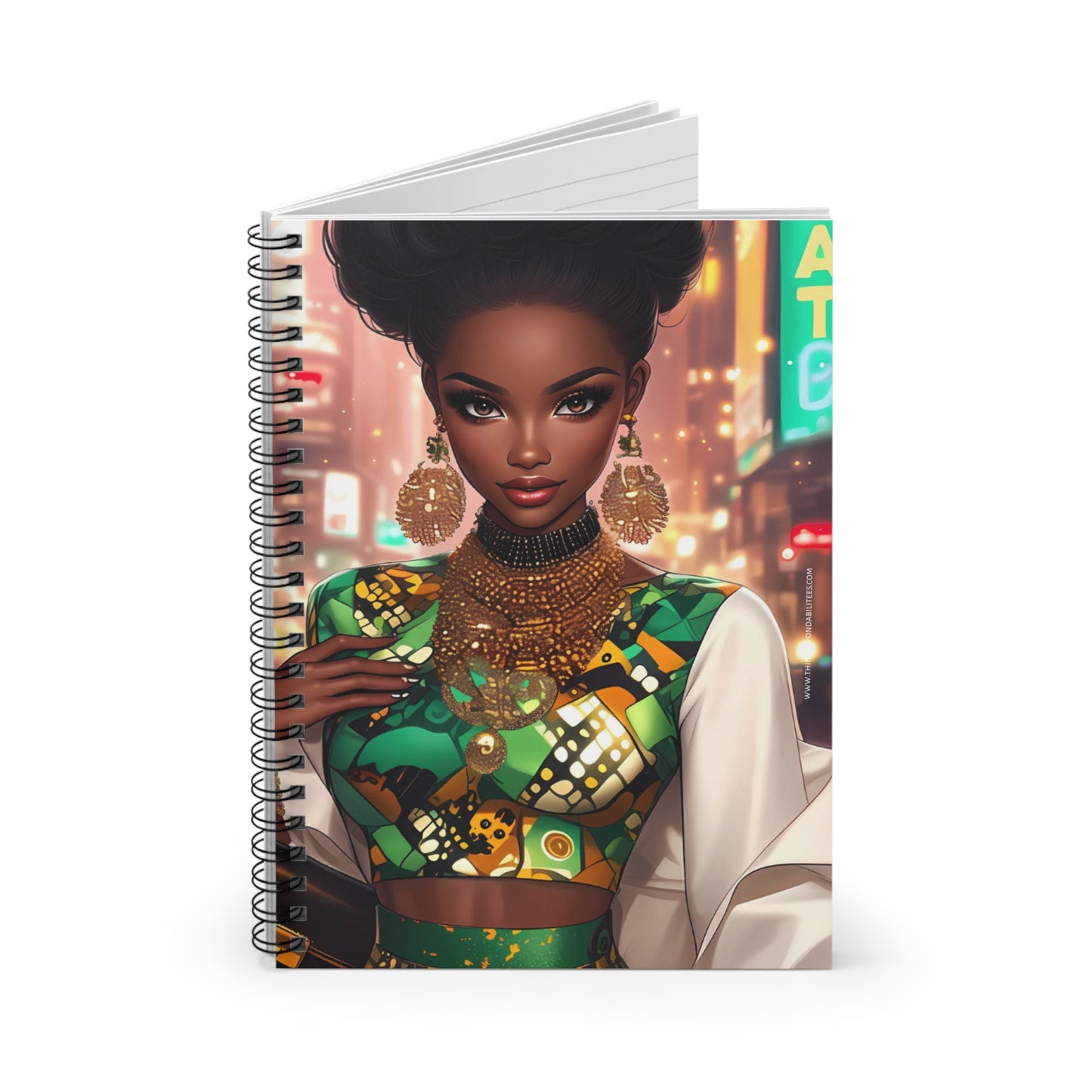 Urban Glam Spiral Notebook - Ruled Line