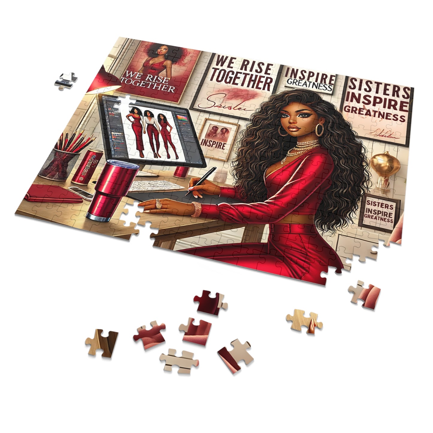 Sisters- "We Rise Together" Jigsaw Puzzle (252-Piece)