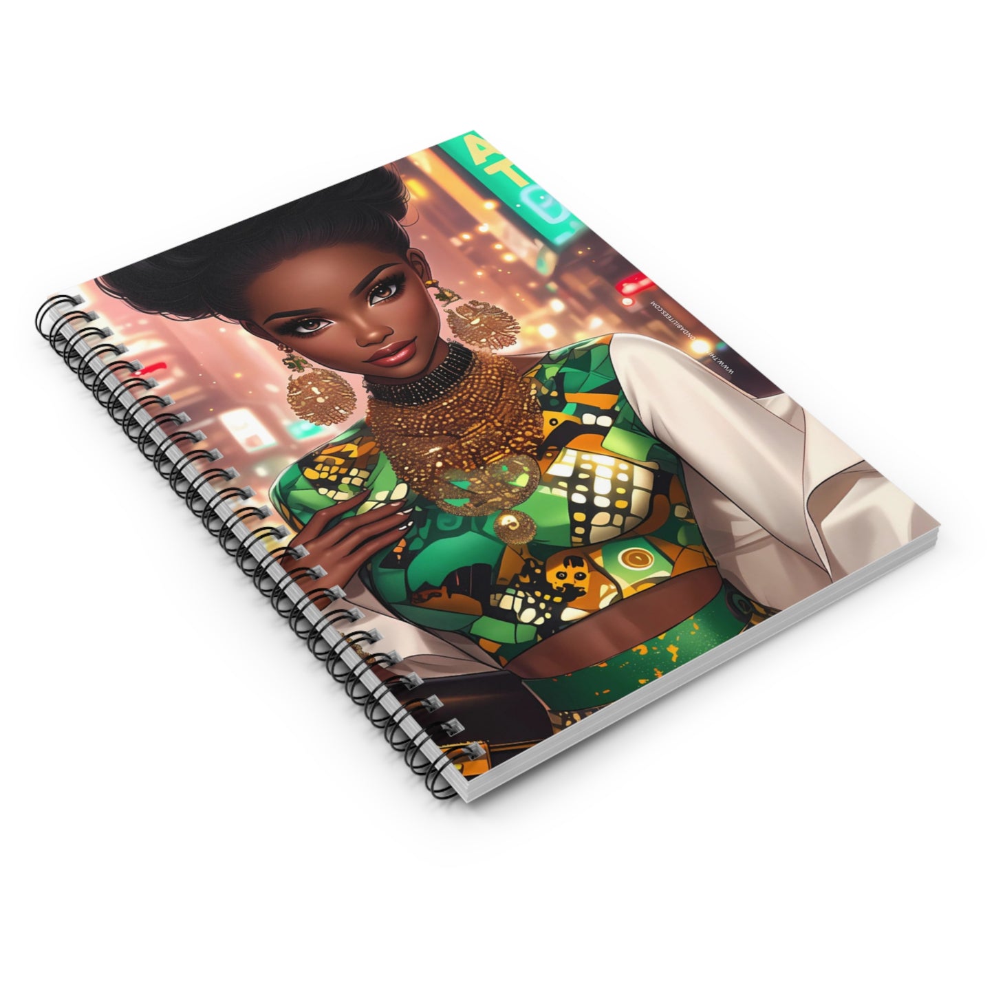 Urban Glam Spiral Notebook - Ruled Line