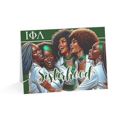 The Power of Sisterhood: Laughter, Love, and Support Greeting Card (blank inside)