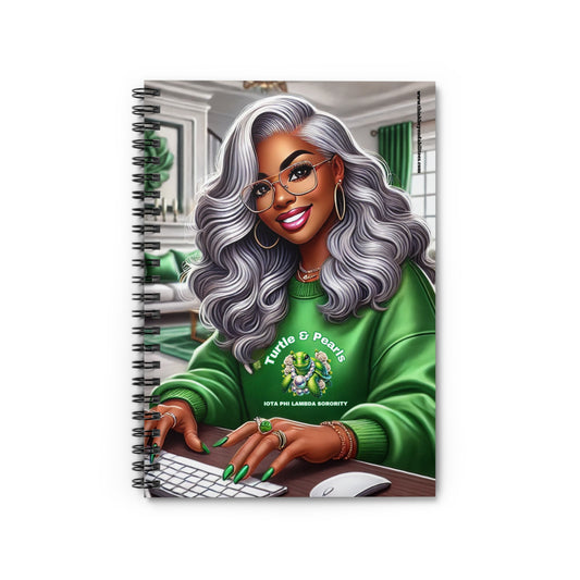 Stylish Sorority Notebook – Turtle & Pearls Inspiration