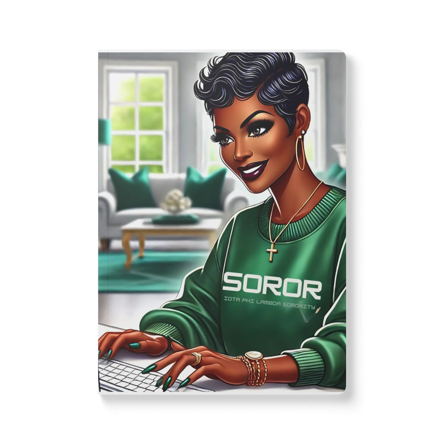 Proud Soror: Celebrating Sisterhood and Style Softcover Journal (with Inside Prints)