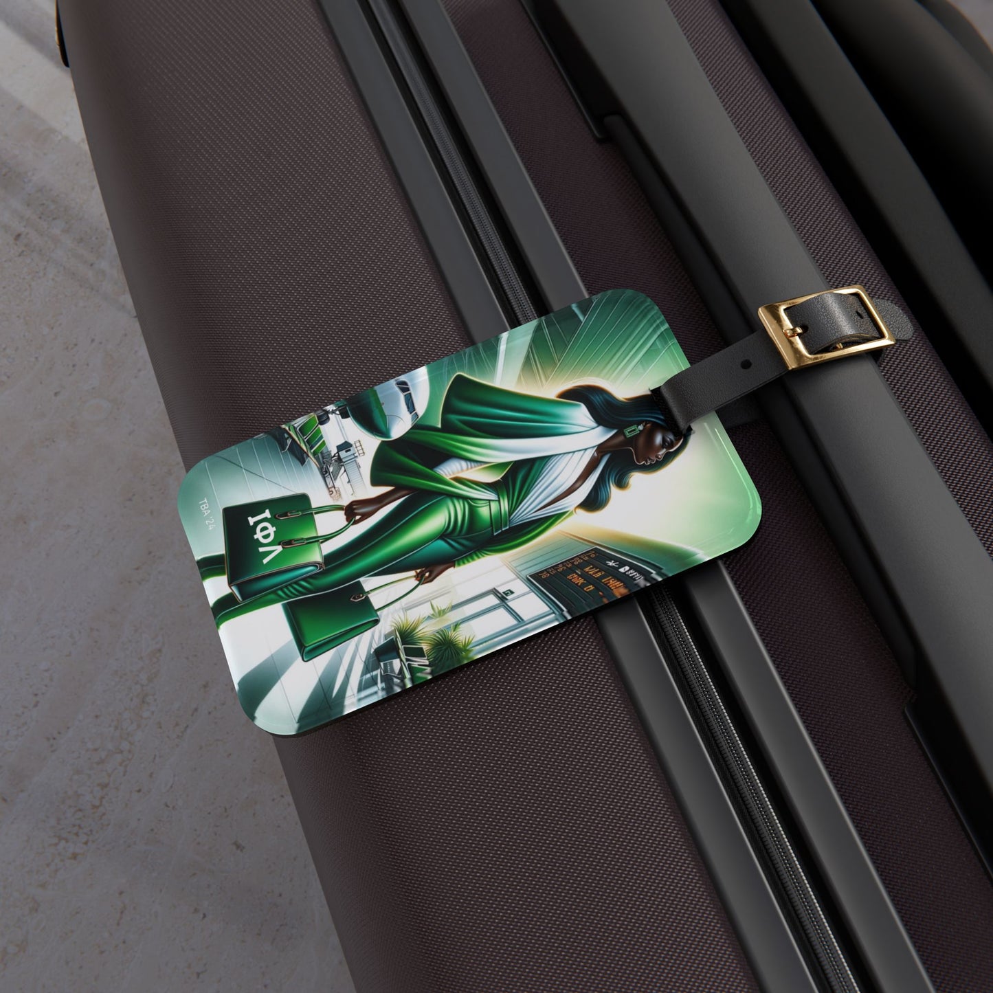 Travel in Style with Iota Phi Lambda Luggage Tag