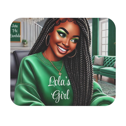 Sorority Style with Lola’s Girl Vibes Mouse Pad (Rectangle)