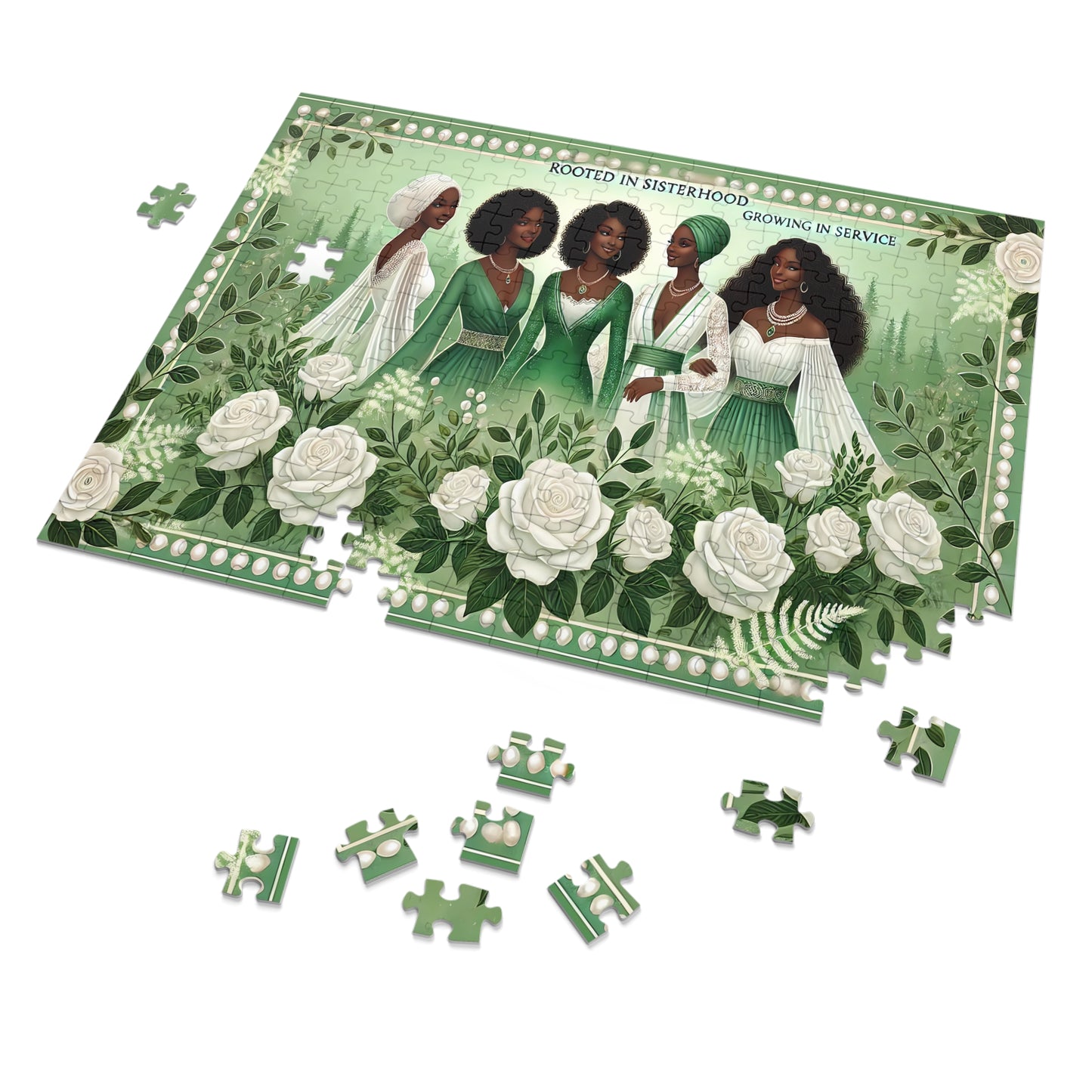 Elegant Sisterhood – A Tribute to Unity Jigsaw Puzzle with Tin