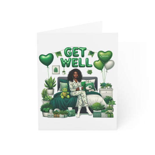 Sending Love and Get Well Wishes to Our Soror Greeting Card (blank inside)