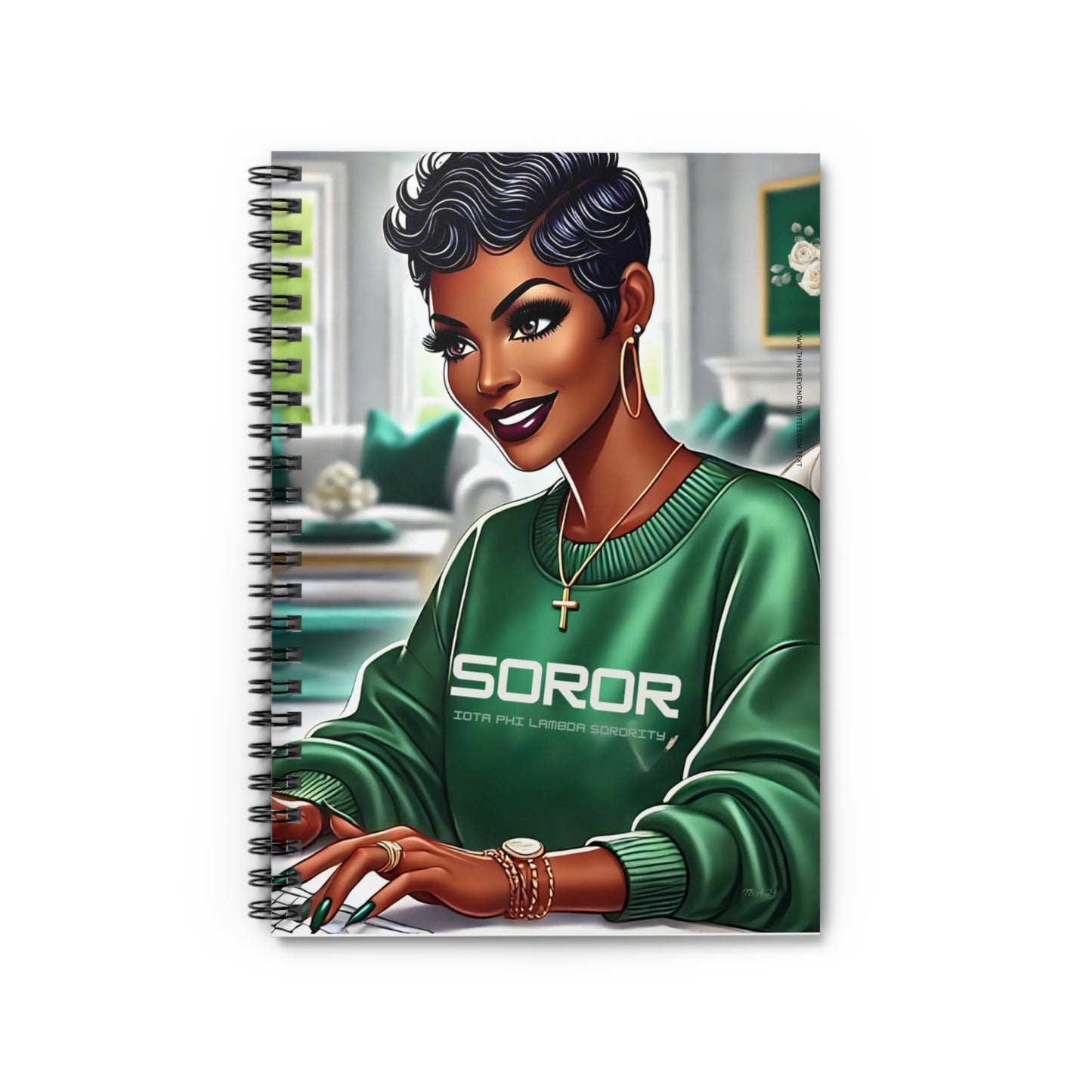 Proud Soror: Celebrating Sisterhood and Style Spiral Notebook - Ruled Line