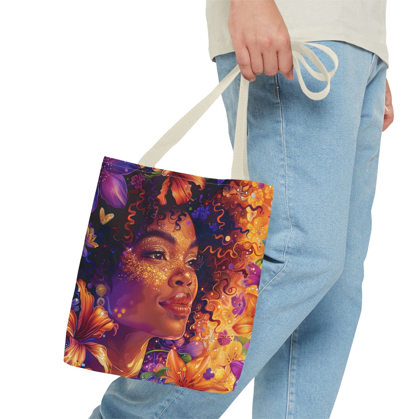 Radiant Bloom Tote Bag (AOP)