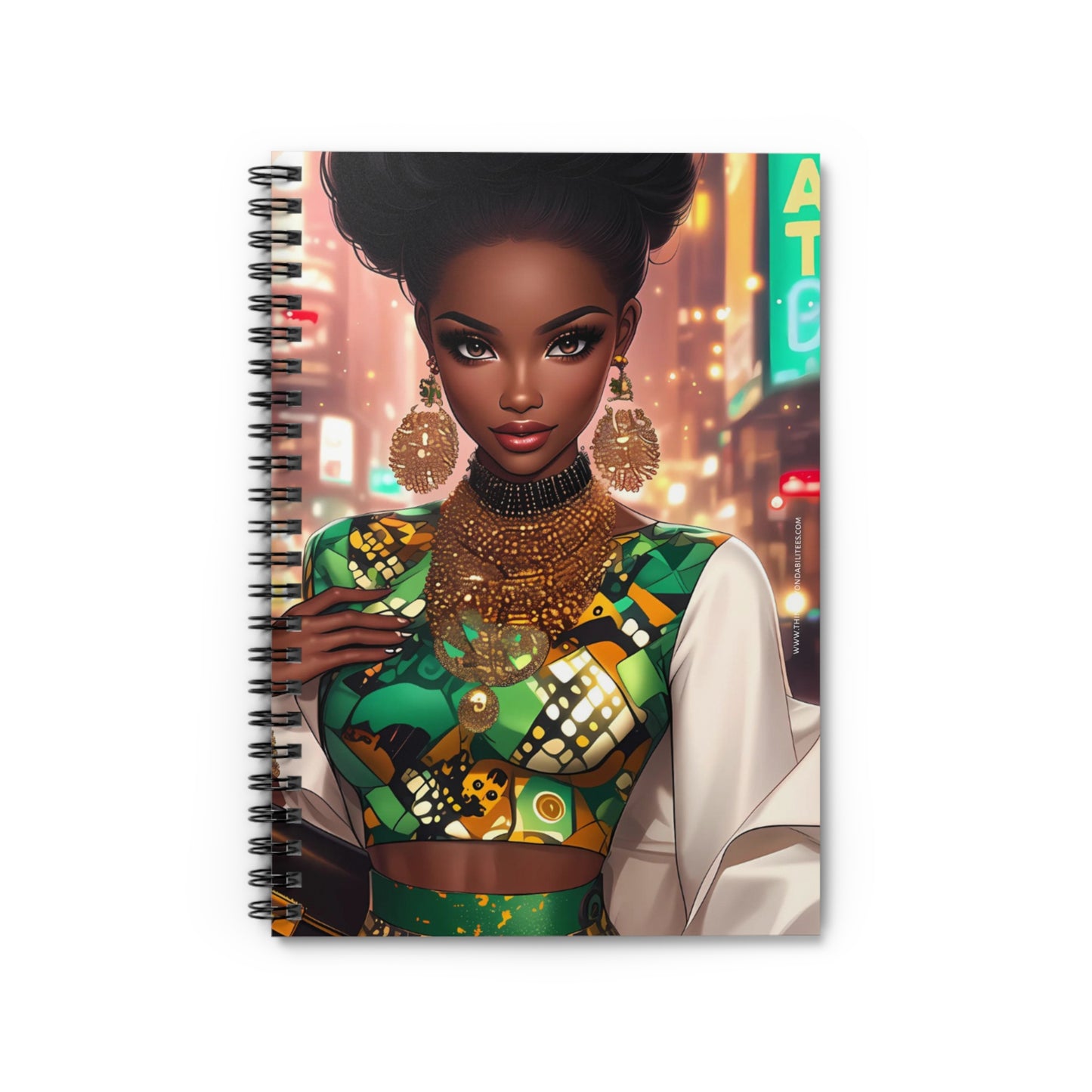 Urban Glam Spiral Notebook - Ruled Line