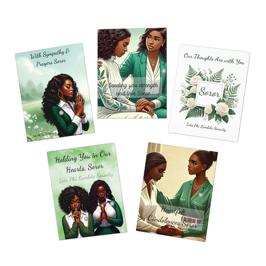 Sending Strength and Love to Our Soror Greeting Cards (with Printed Sentiments inside)