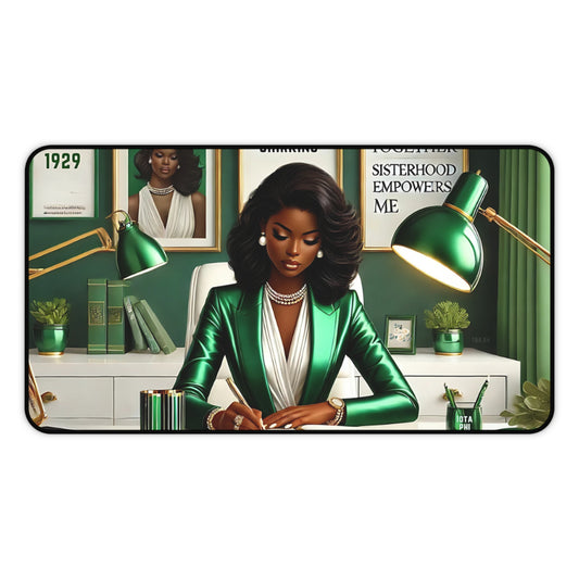 Empowering Sisterhood in the Workplace Desk Mat