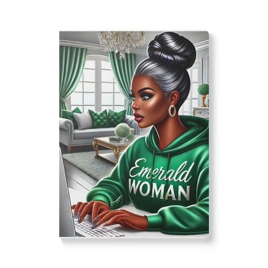 Emerald Woman: Confidence, Style, and Strength Softcover Journal (with Inside Prints)