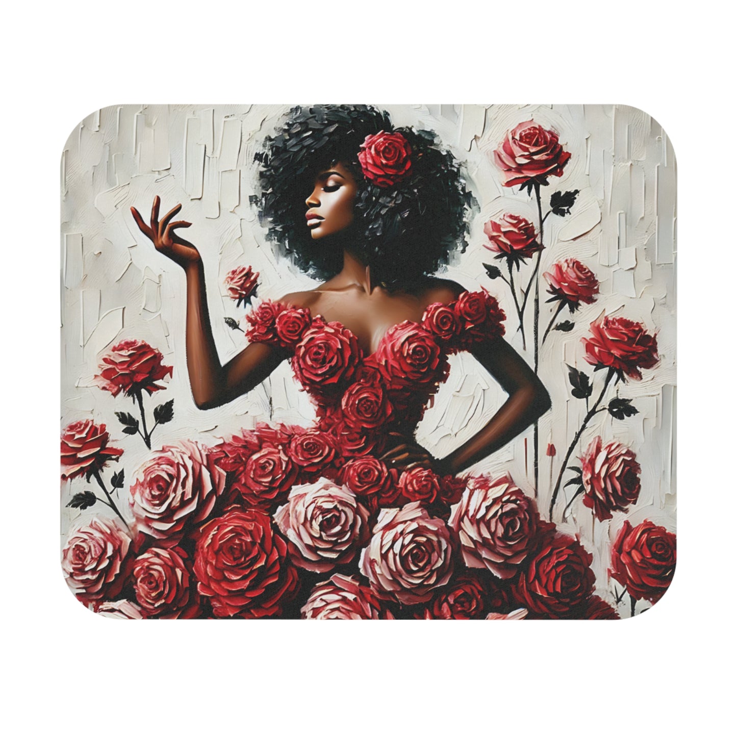 Floral Majesty Mouse Pad (Rectangle)