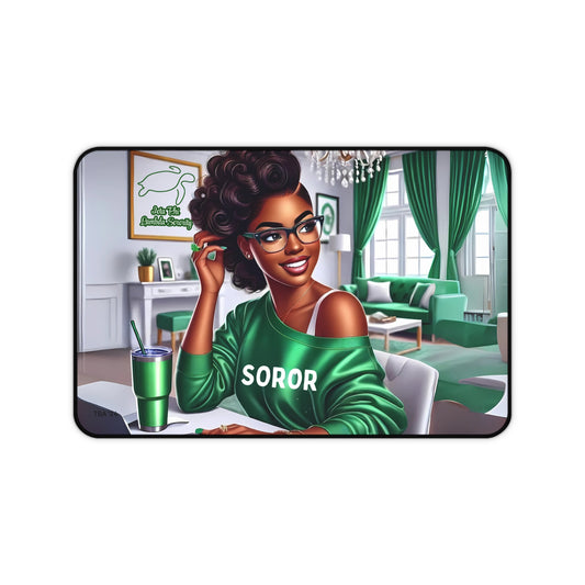 Confident and Chic in Sisterhood Style Desk Mat